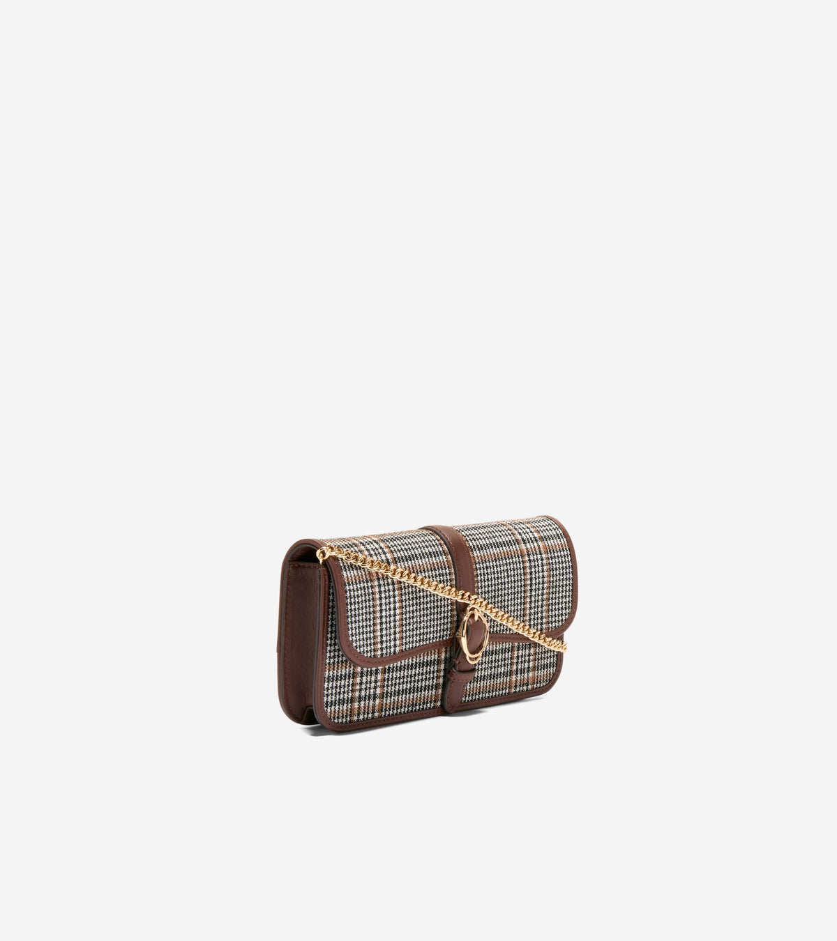 Women's Alexandria Wallet On A Chain-Plaid Print-Hickory