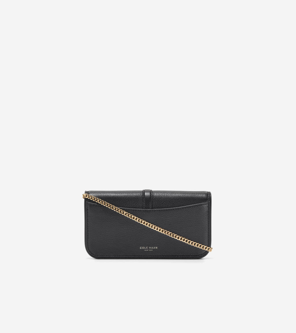 Women's Alexandria Wallet On A Chain-Black