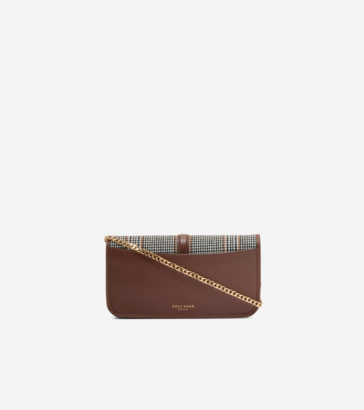 Women's Alexandria Wallet On A Chain-Plaid Print-Hickory
