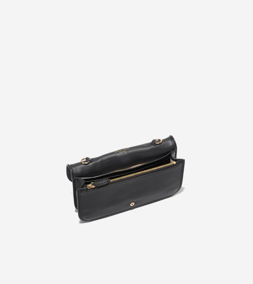 Women's Alexandria Wallet On A Chain-Black
