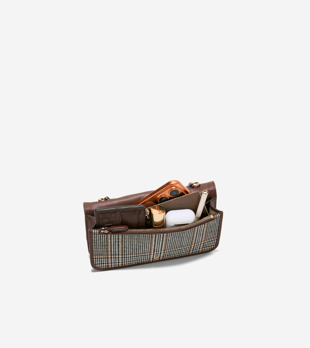 Women's Alexandria Wallet On A Chain-Plaid Print-Hickory