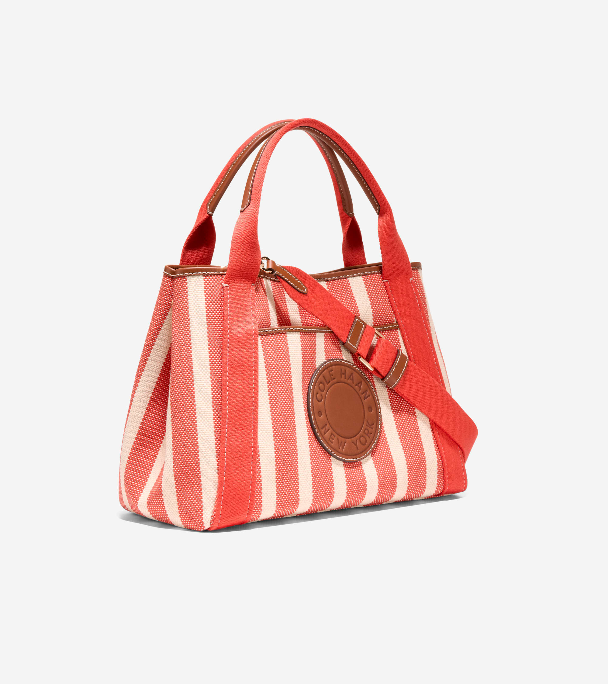 Women's Amagansett Canvas Tote Bag in Red | Cole Haan