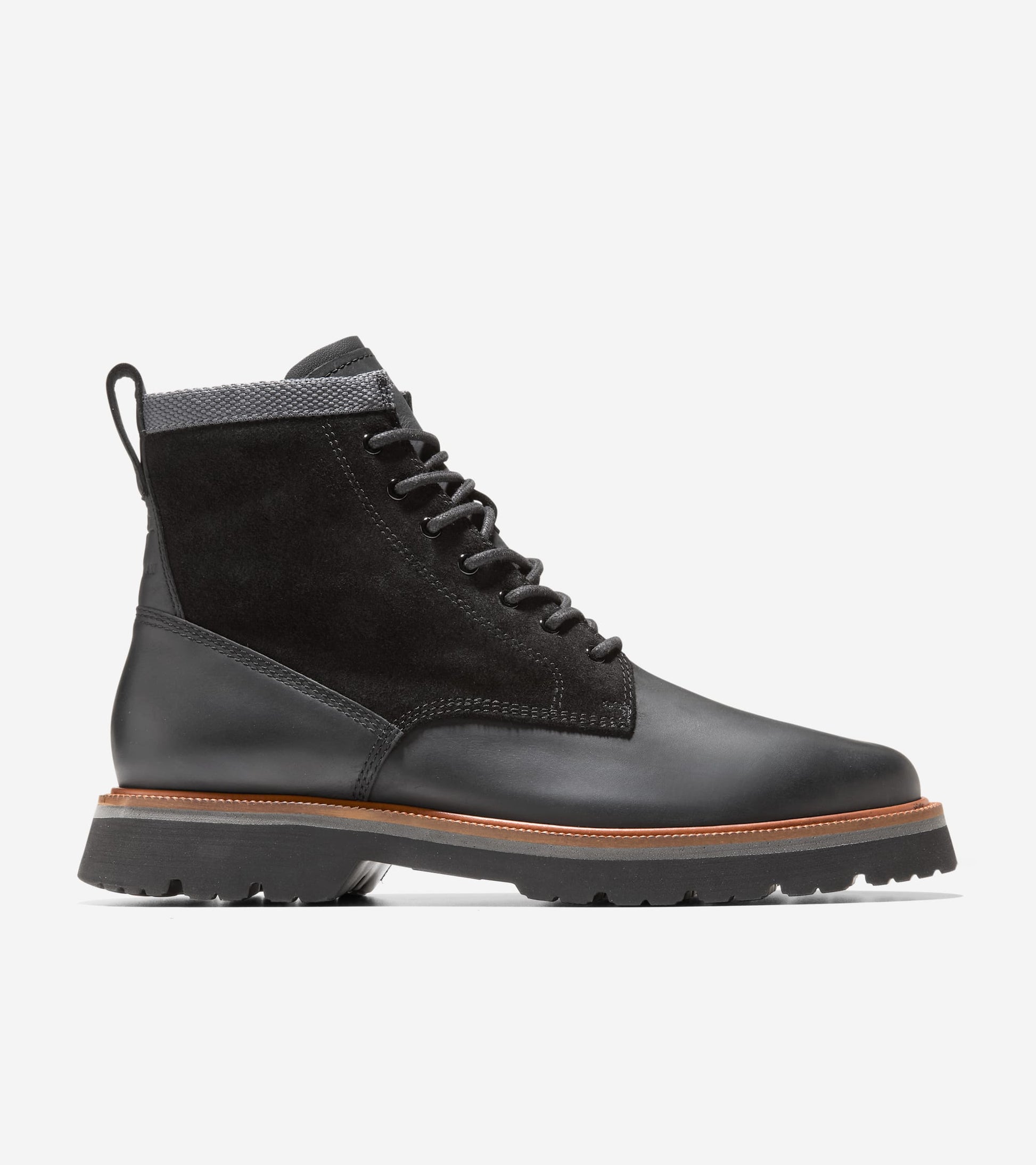 Men's American Classics Waterproof Plain Toe Boot-Black Oiled-Natural-Black