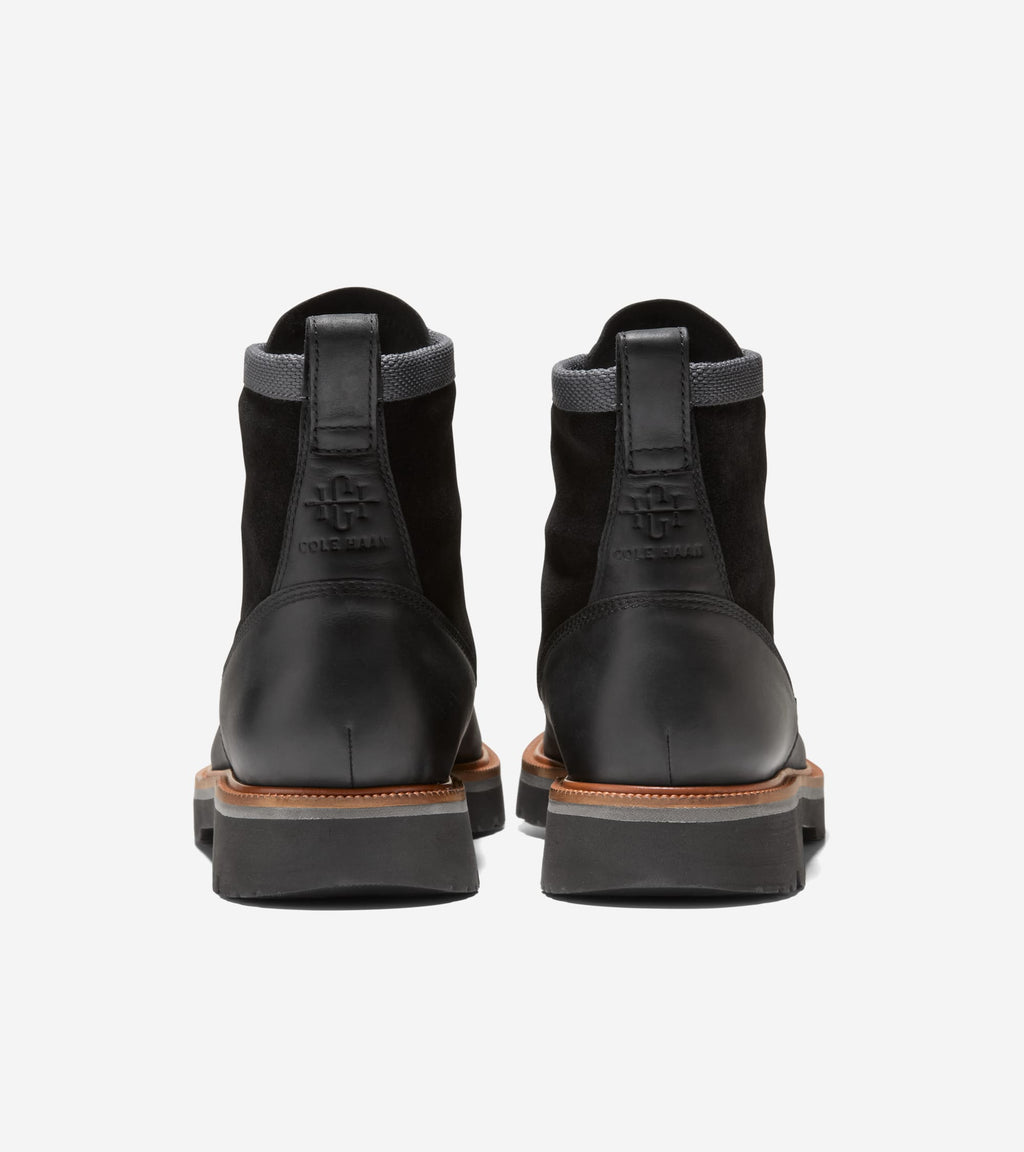Men's American Classics Waterproof Plain Toe Boot-Black Oiled-Natural-Black