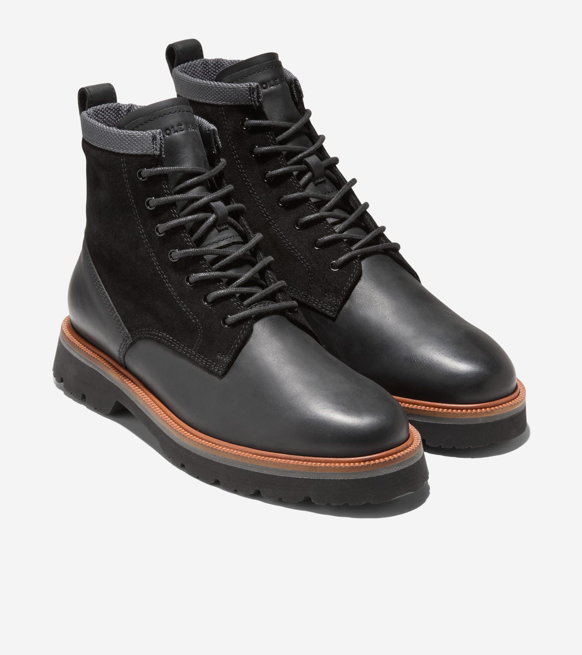 Men's American Classics Waterproof Plain Toe Boot-Black Oiled-Natural-Black