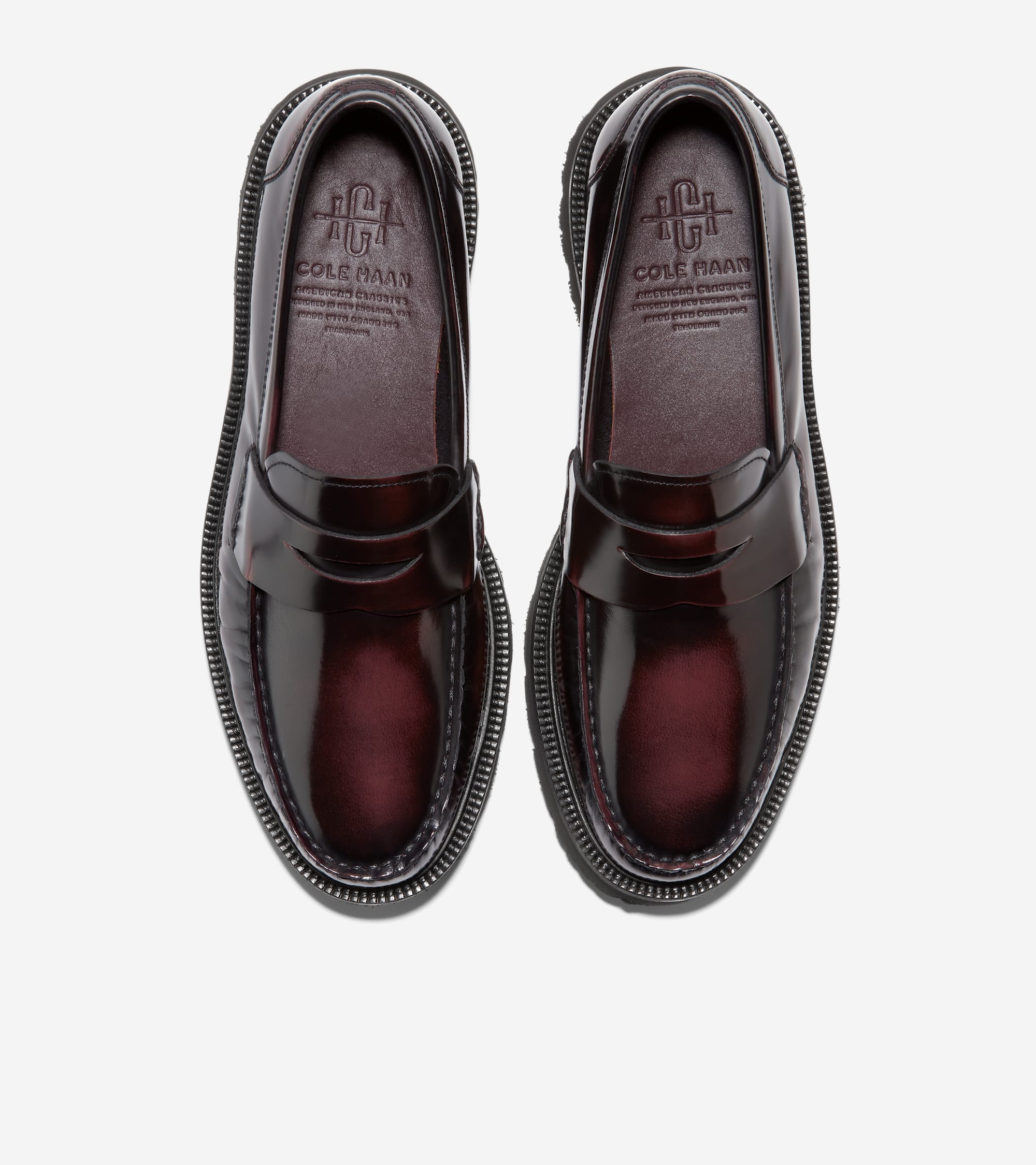 Men's American Classics Penny Loafers in Red | Cole Haan
