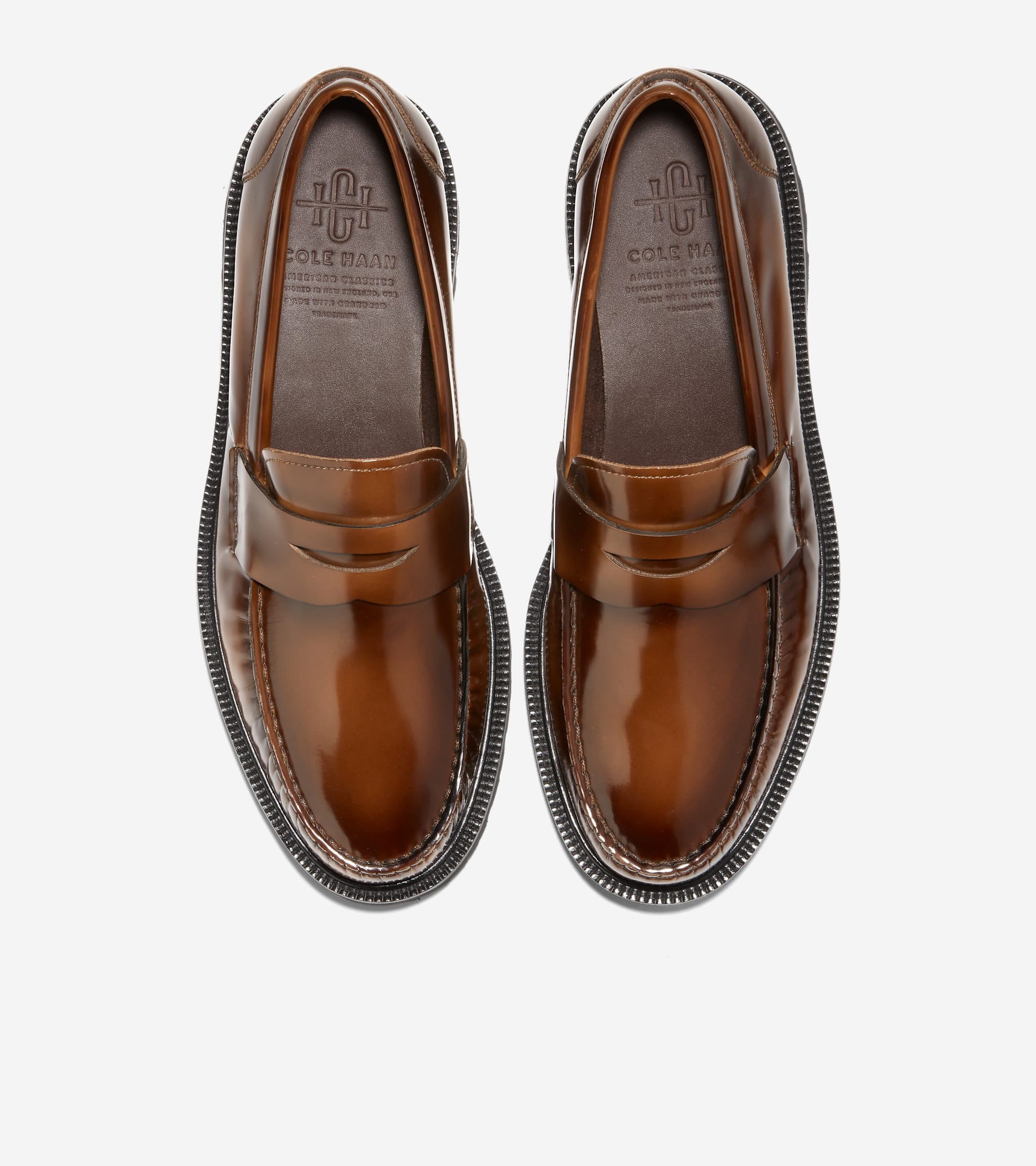 Men's American Classics Penny Loafers in Brown | Cole Haan