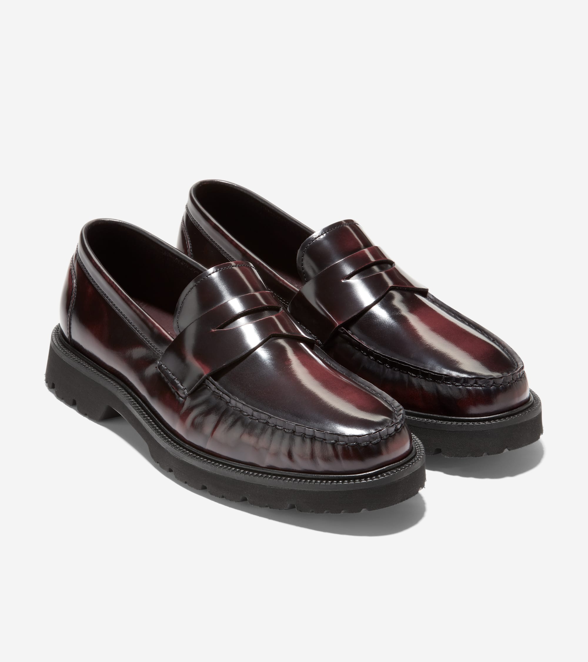 Men's American Classics Penny Loafers in Red | Cole Haan