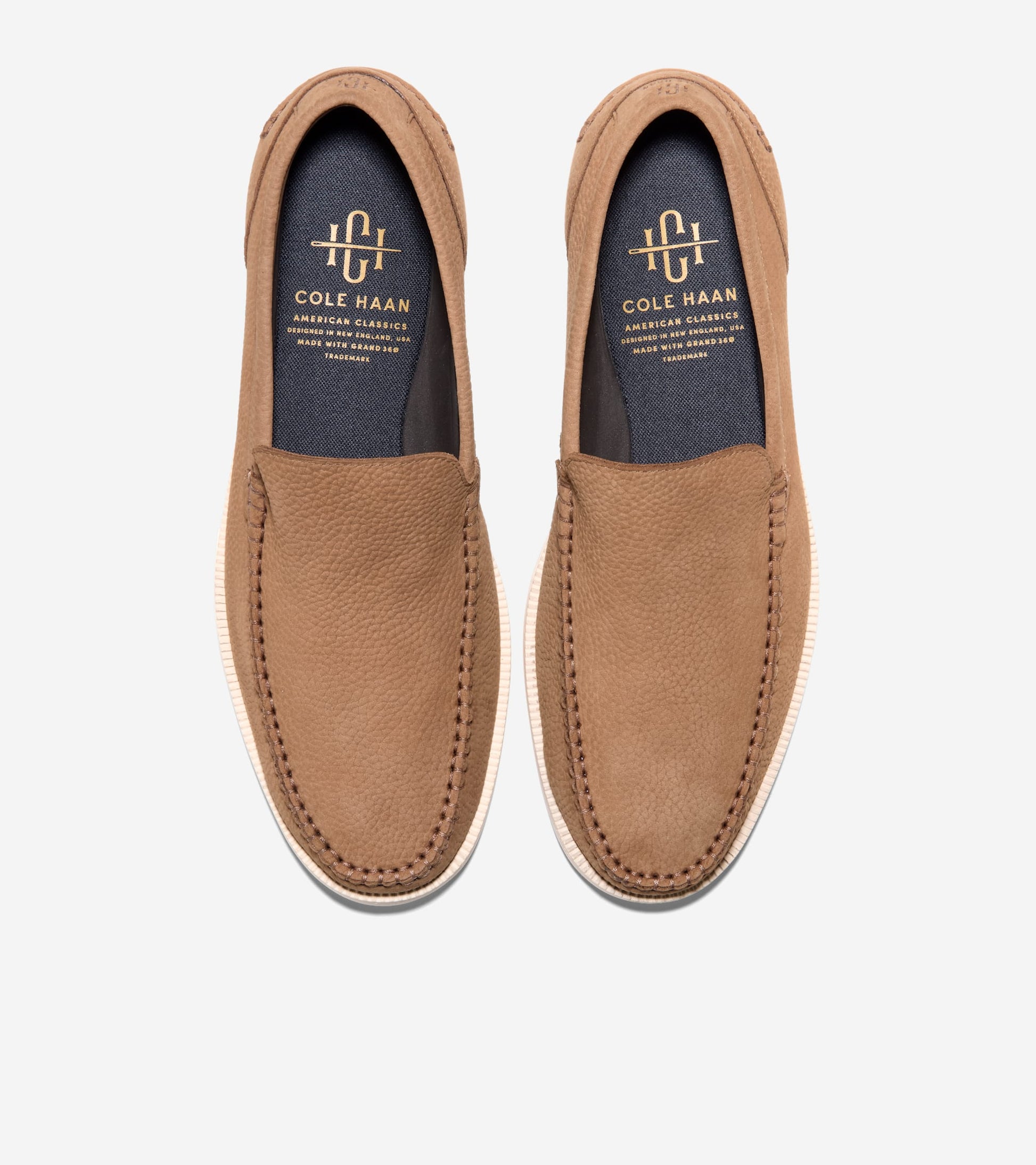 Men's American Classics Hampton Loafers-Light Whiskey-Ivory