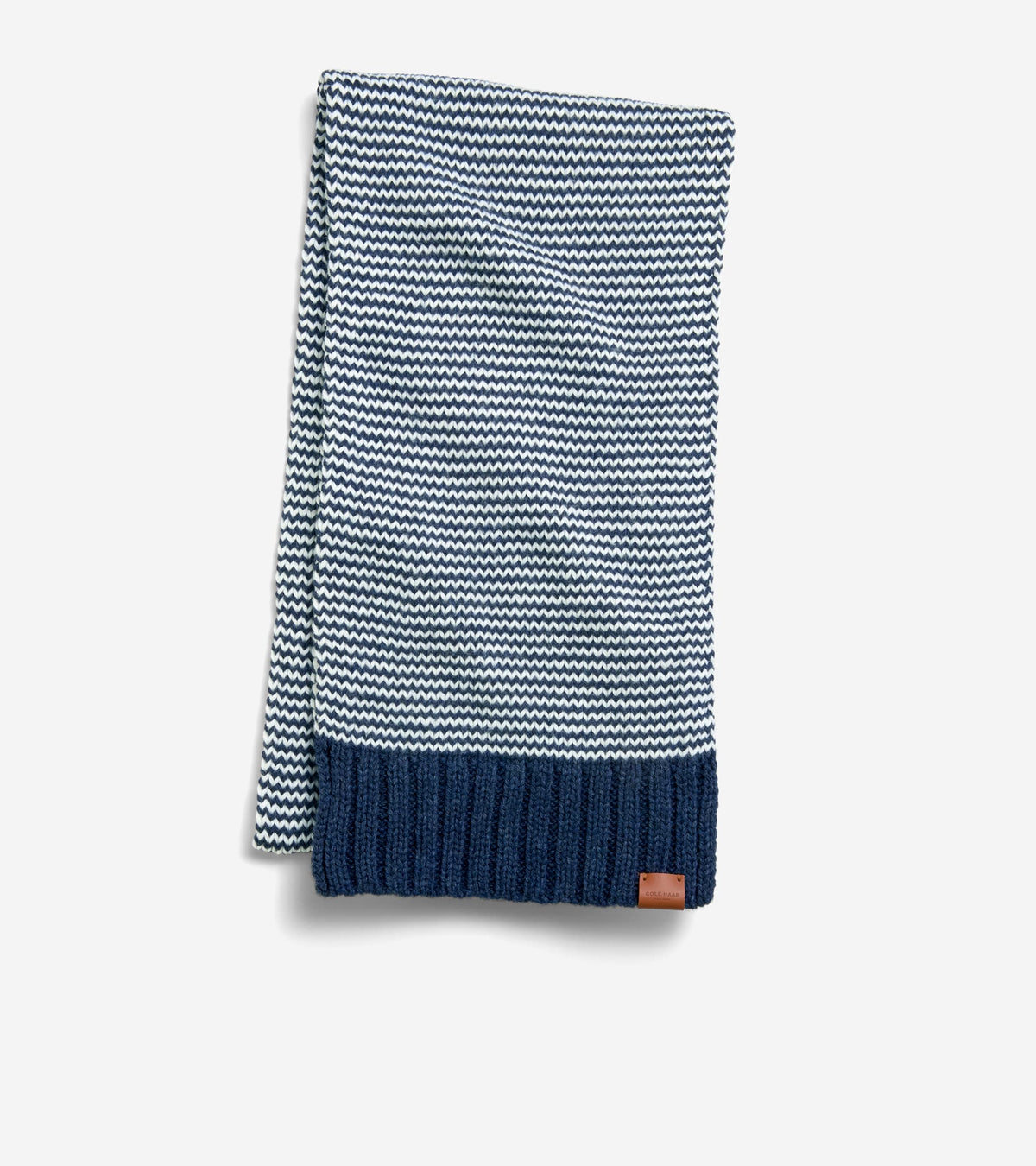 Women's Arrow Striped Scarf-Navy Blazer