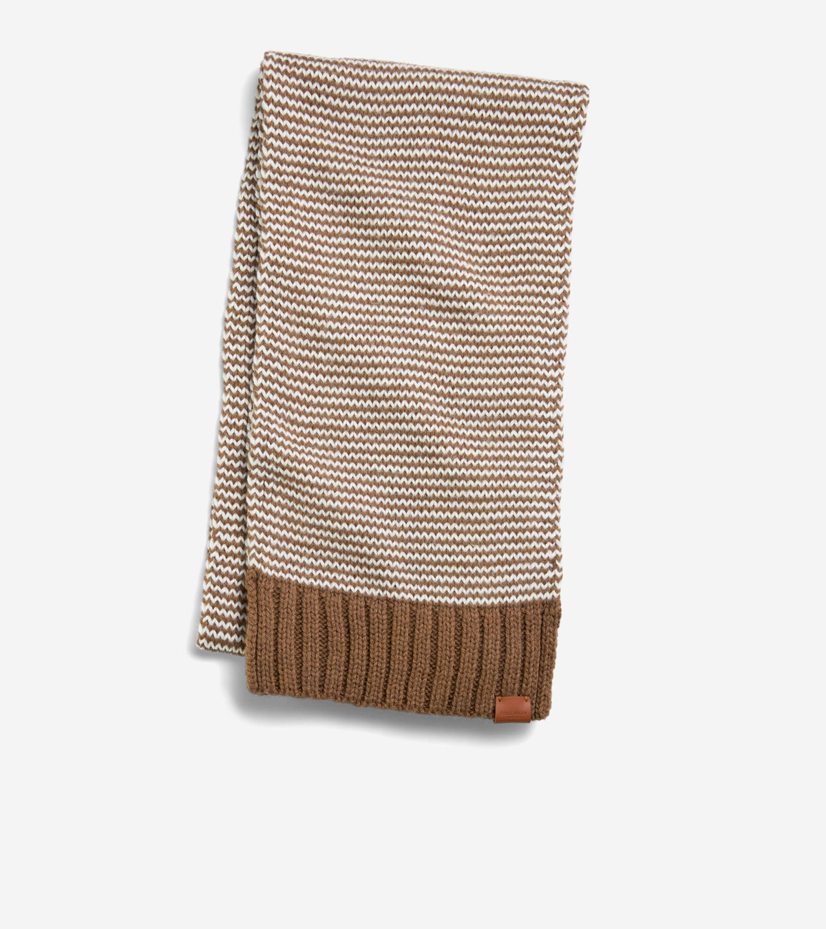 Women's Arrow Striped Scarf-Spiced Brown