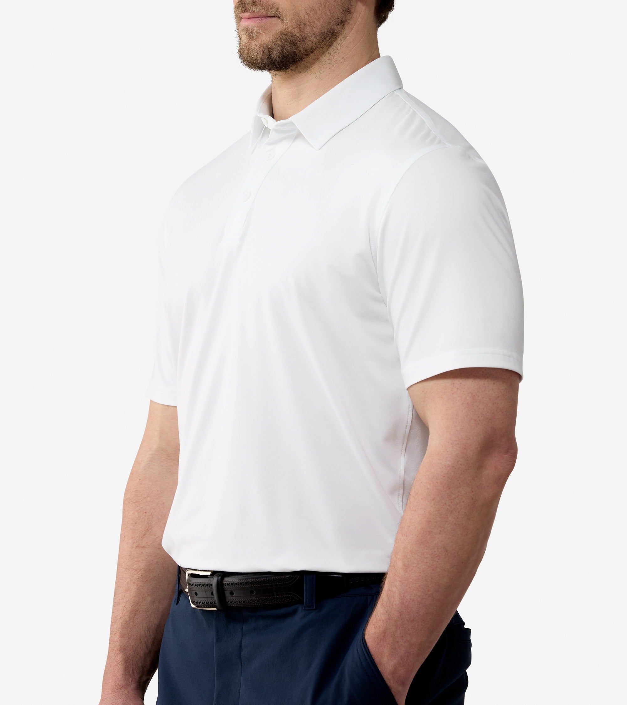 Men's Ashland Polo Shirt in White | Cole Haan