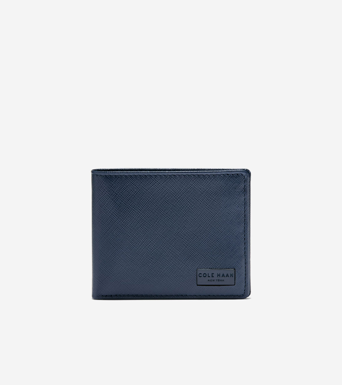 Men's Bifold Wallet with Saffiano Cover-Black