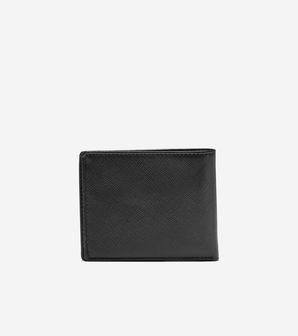 Men's Bifold Wallet with Saffiano Cover-Navy Blazer