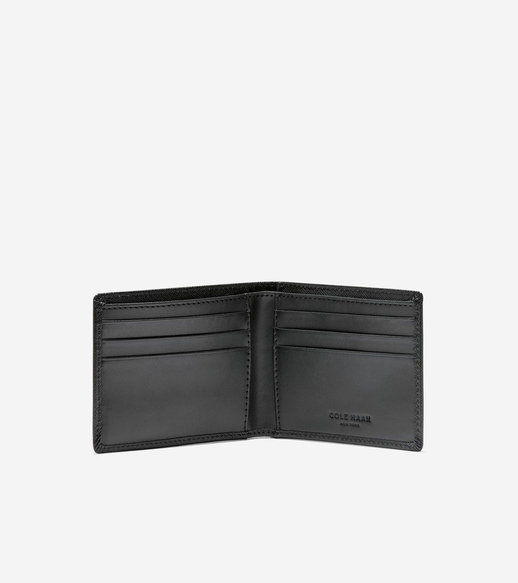 Men's Bifold Wallet with Saffiano Cover-Navy Blazer