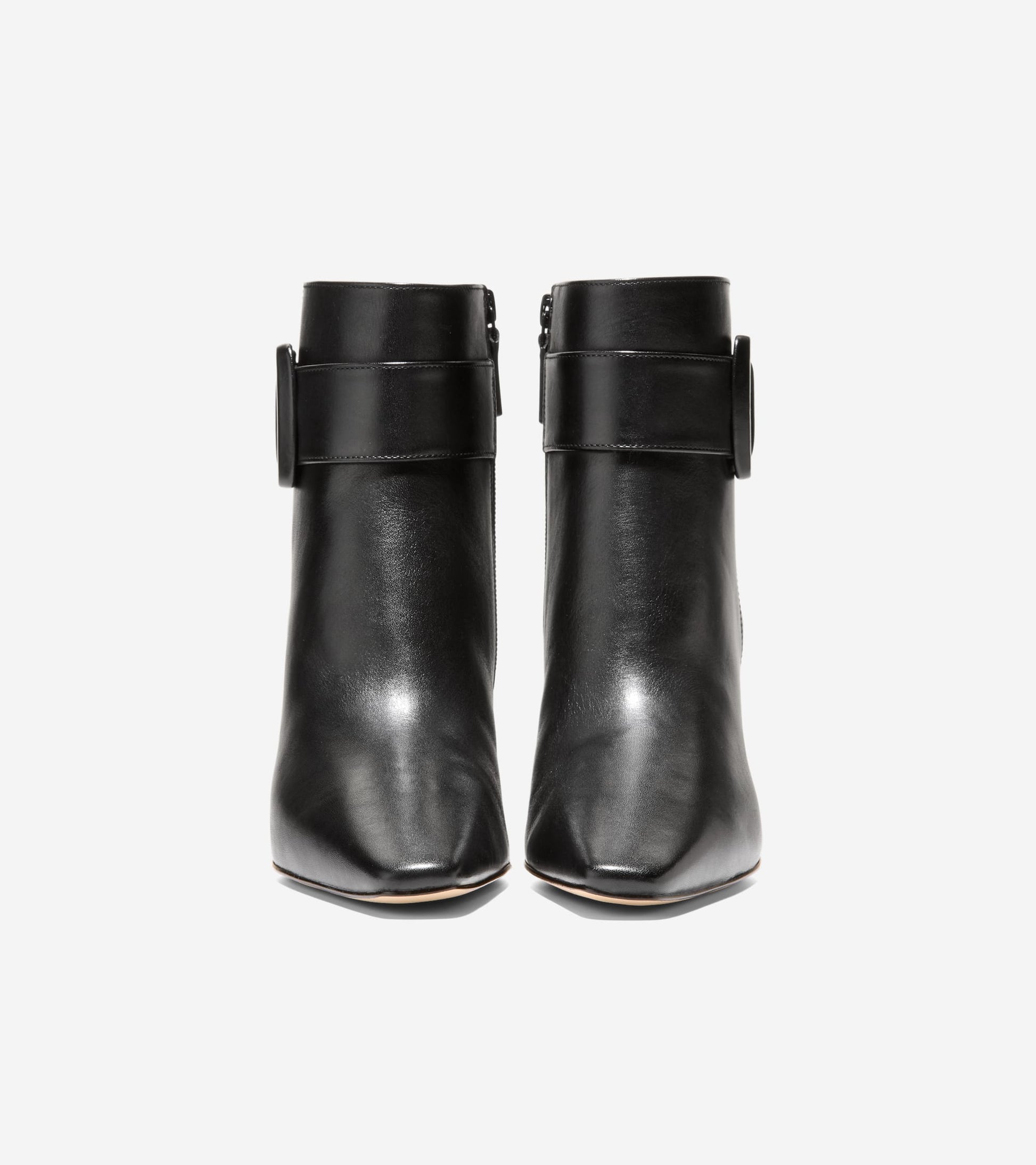 Women's Blanche Snip Toe Buckle Booties-Black