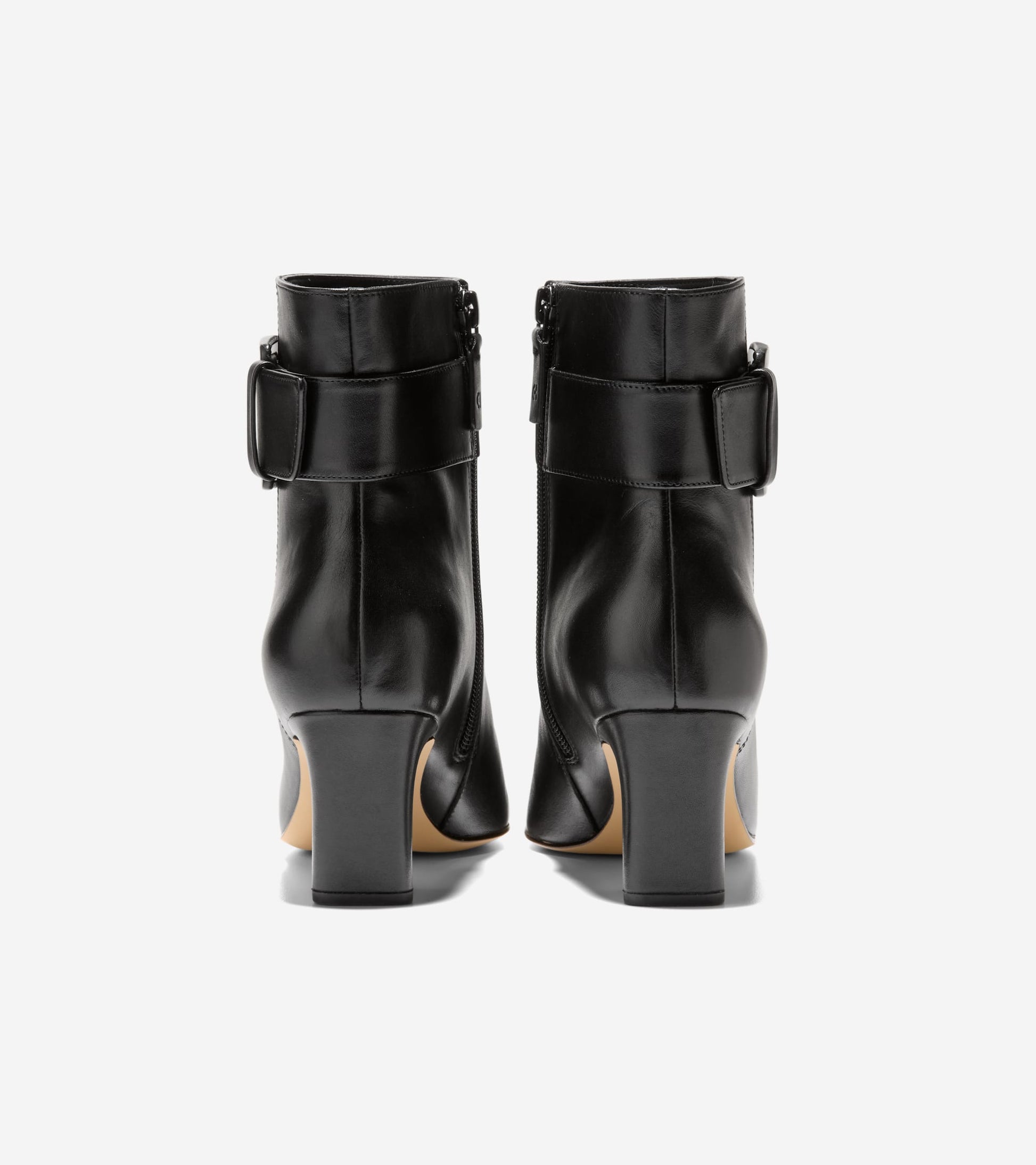 Women's Blanche Snip Toe Buckle Booties-Black