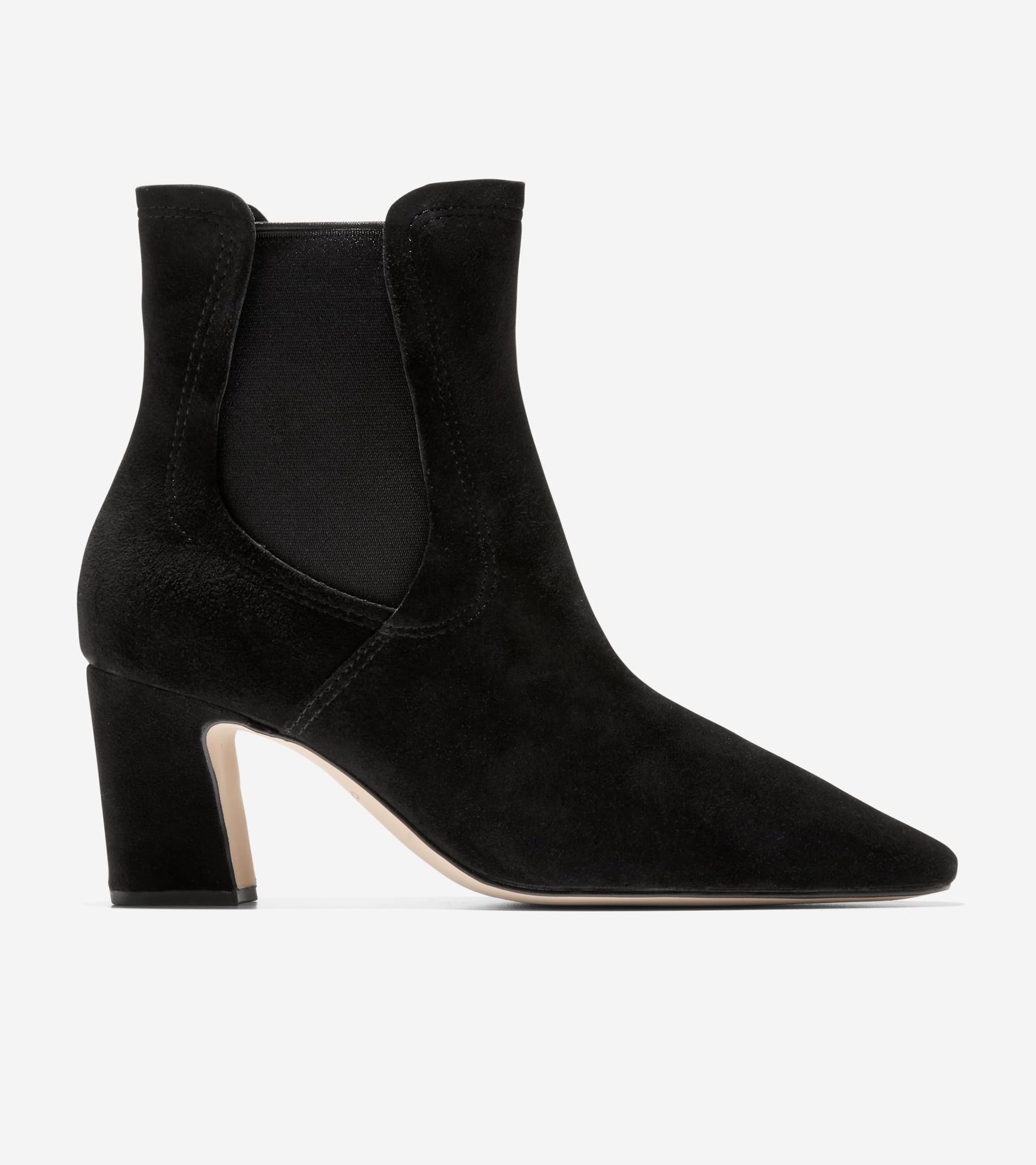 Women's Blanche Snip Toe Chelsea Booties-Black