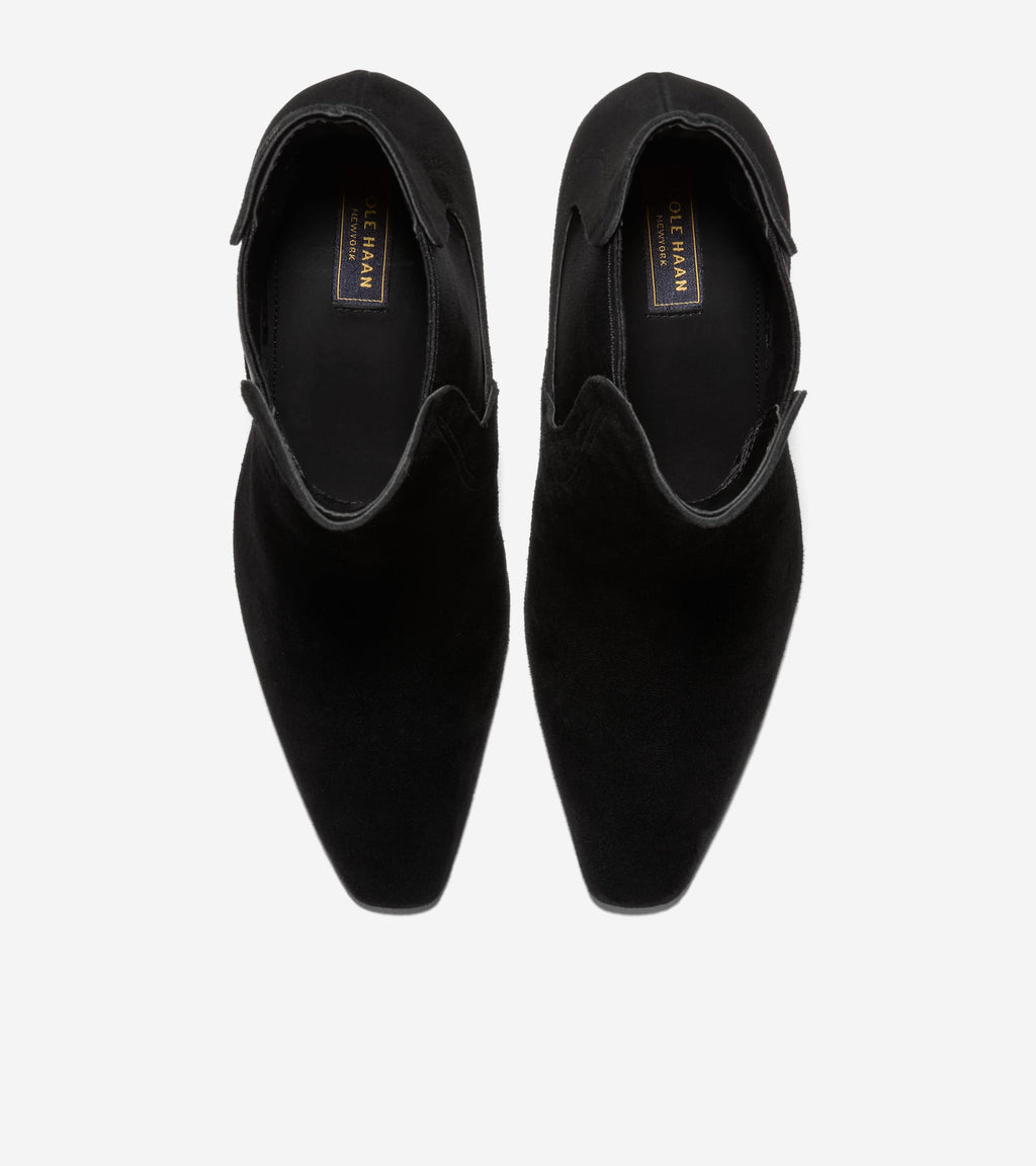 Women's Blanche Snip Toe Chelsea Booties-Black