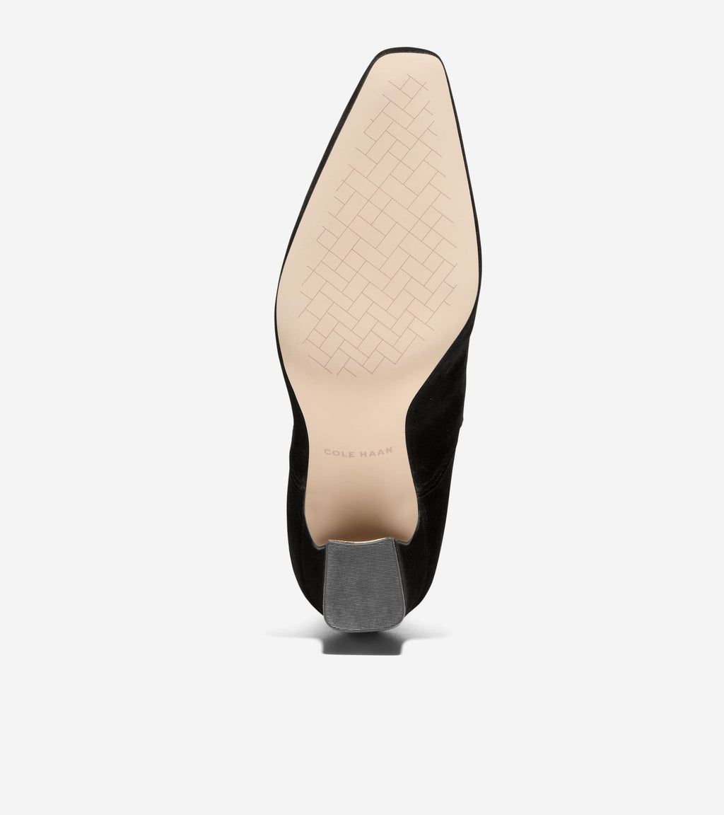 Women's Blanche Snip Toe Chelsea Booties-Black