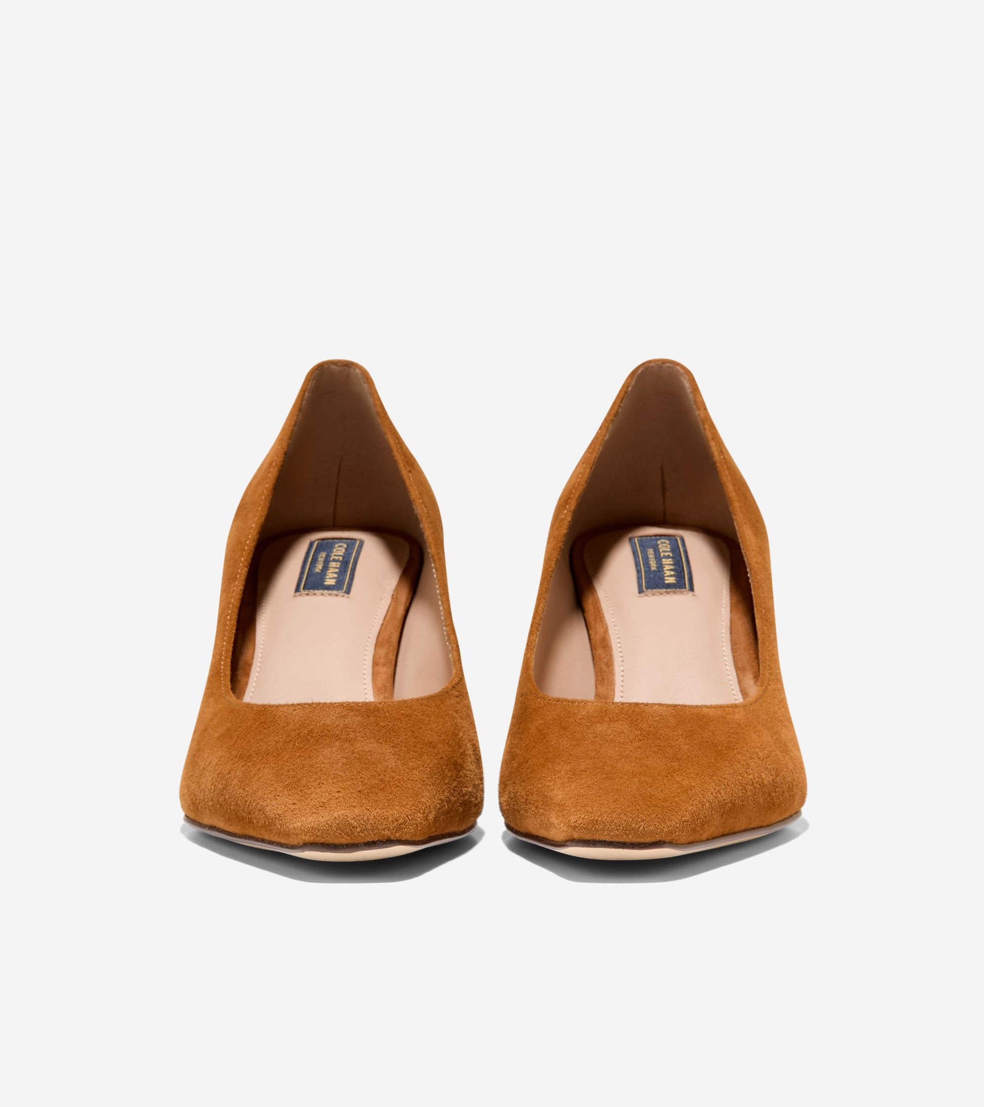 Women's Blanche Snip Toe Pumps-Tobacco-Stacked Heel