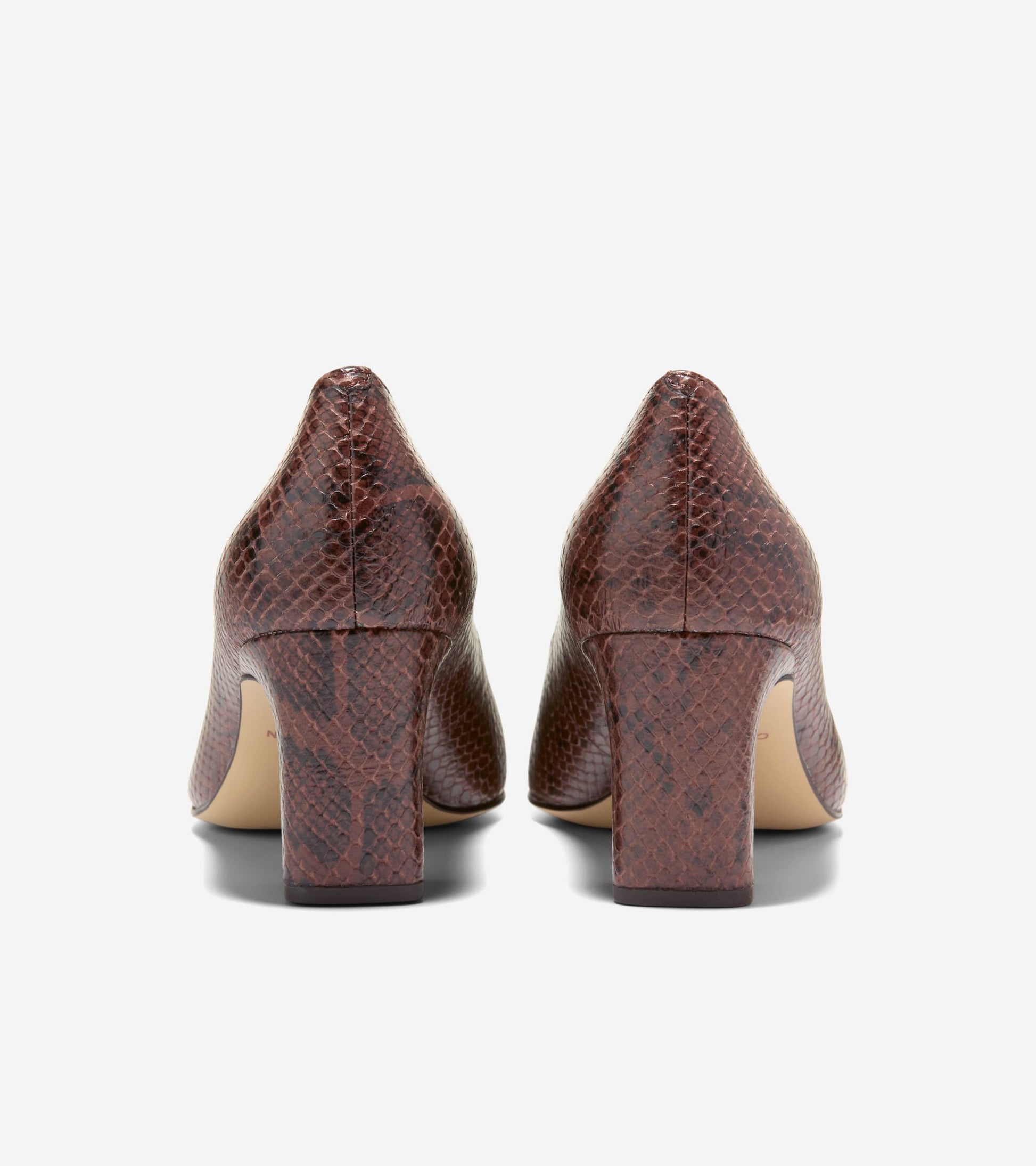 Women's Blanche Snip Toe Pumps-Hickory Glossy Snake Print