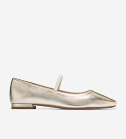 slim fit dress slacks Women's Bridget Mary Jane Ballet Flats in Gold