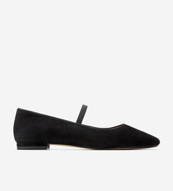 Women's Bridget Mary Jane Ballet Flats-Black
