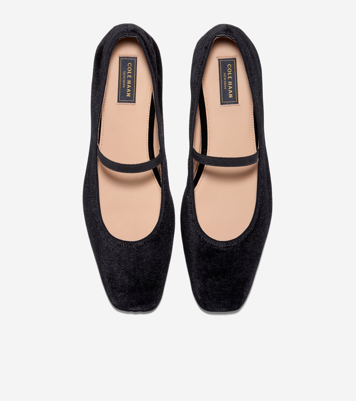 Women's Bridget Mary Jane Ballet Flats-Black Velvet