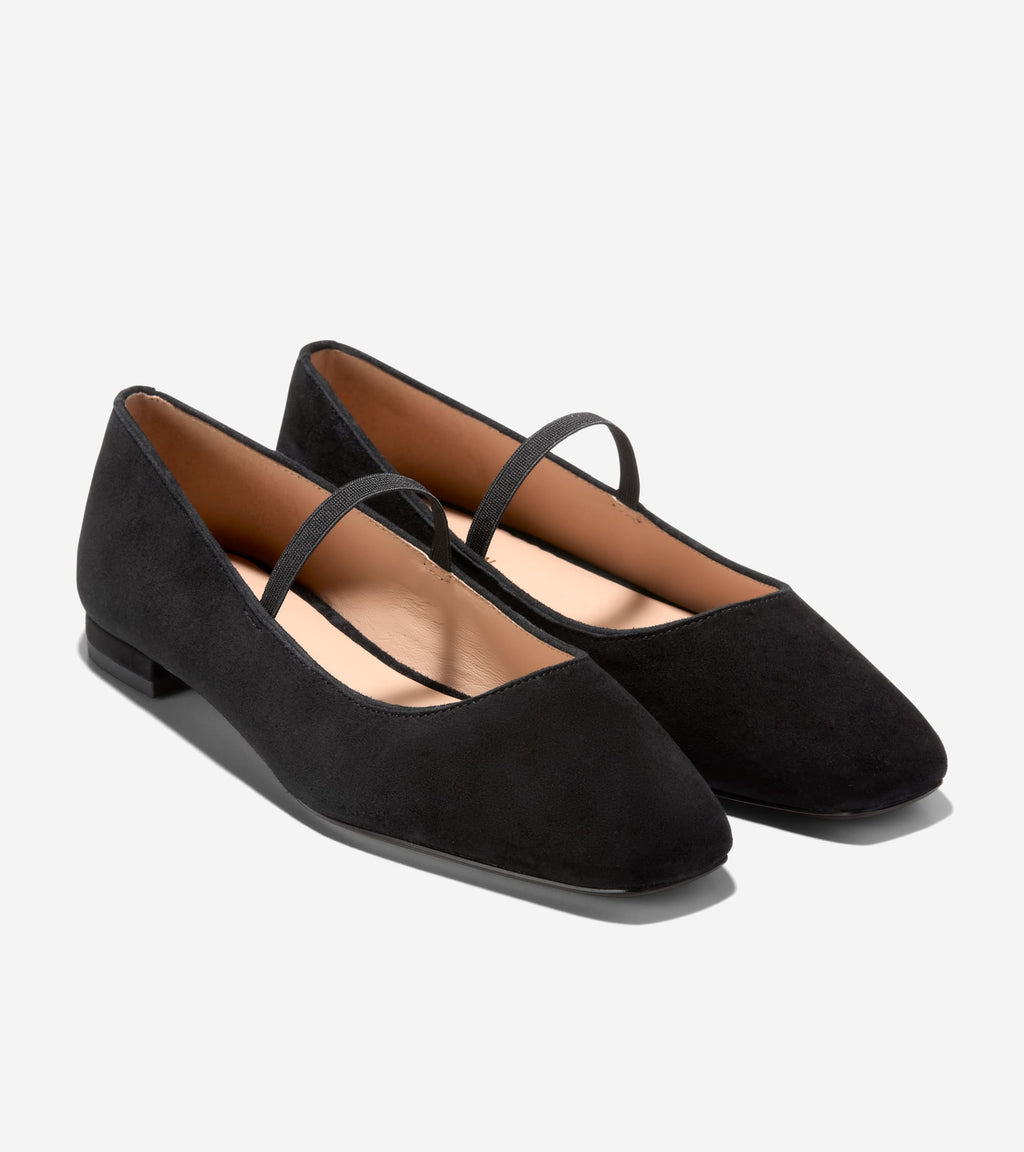 Women's Bridget Mary Jane Ballet Flats-Black