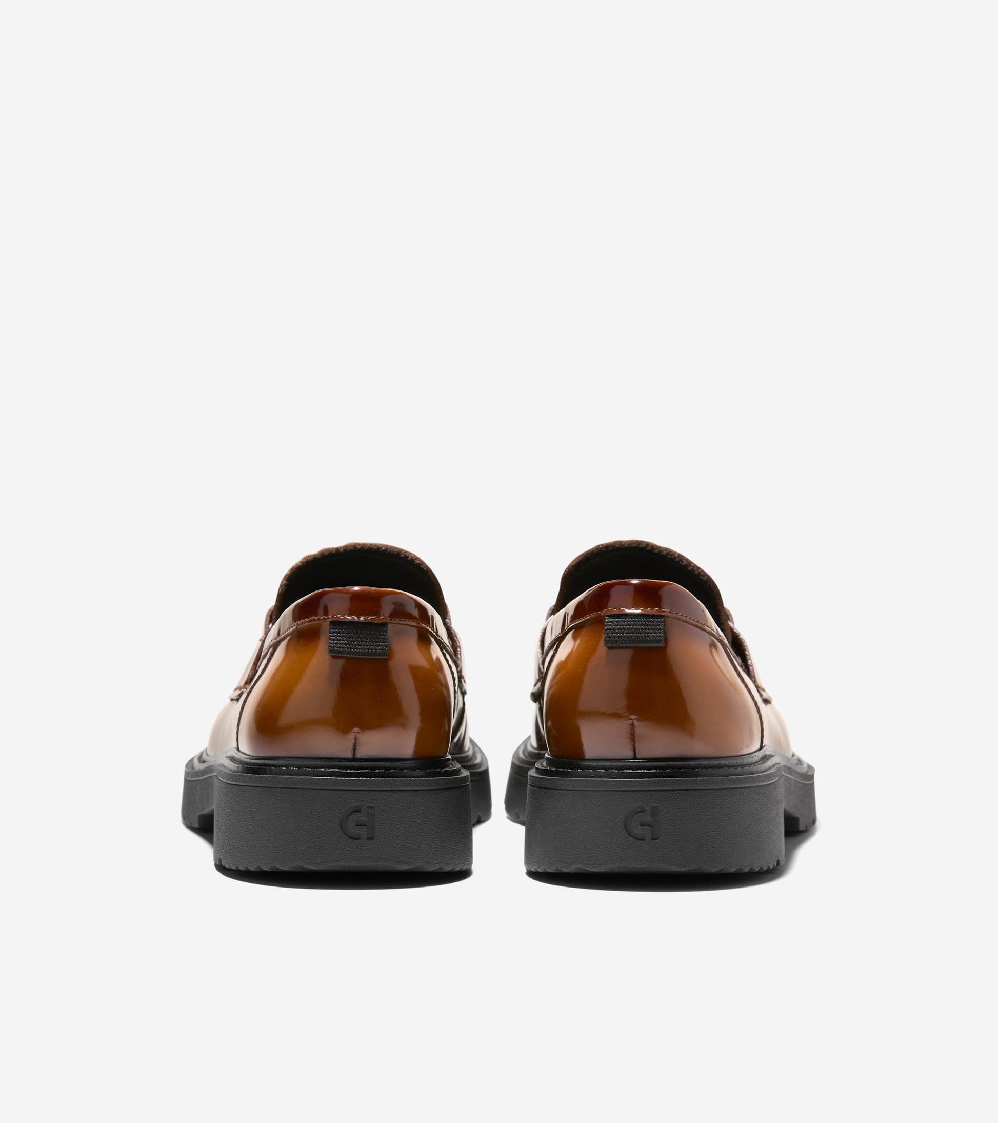 Men's Broome Grand Lug Sole Bit Loafers-Dark Chocolate Brush Off-Black