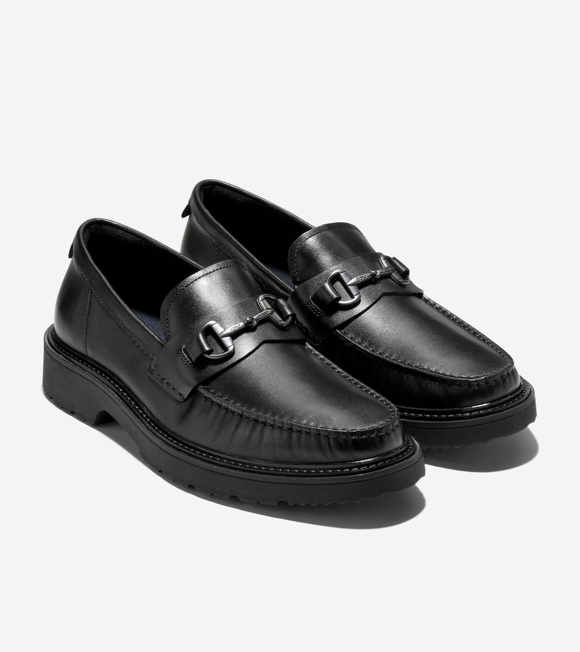 Men's Broome Grand Lug Sole Bit Loafers-Black