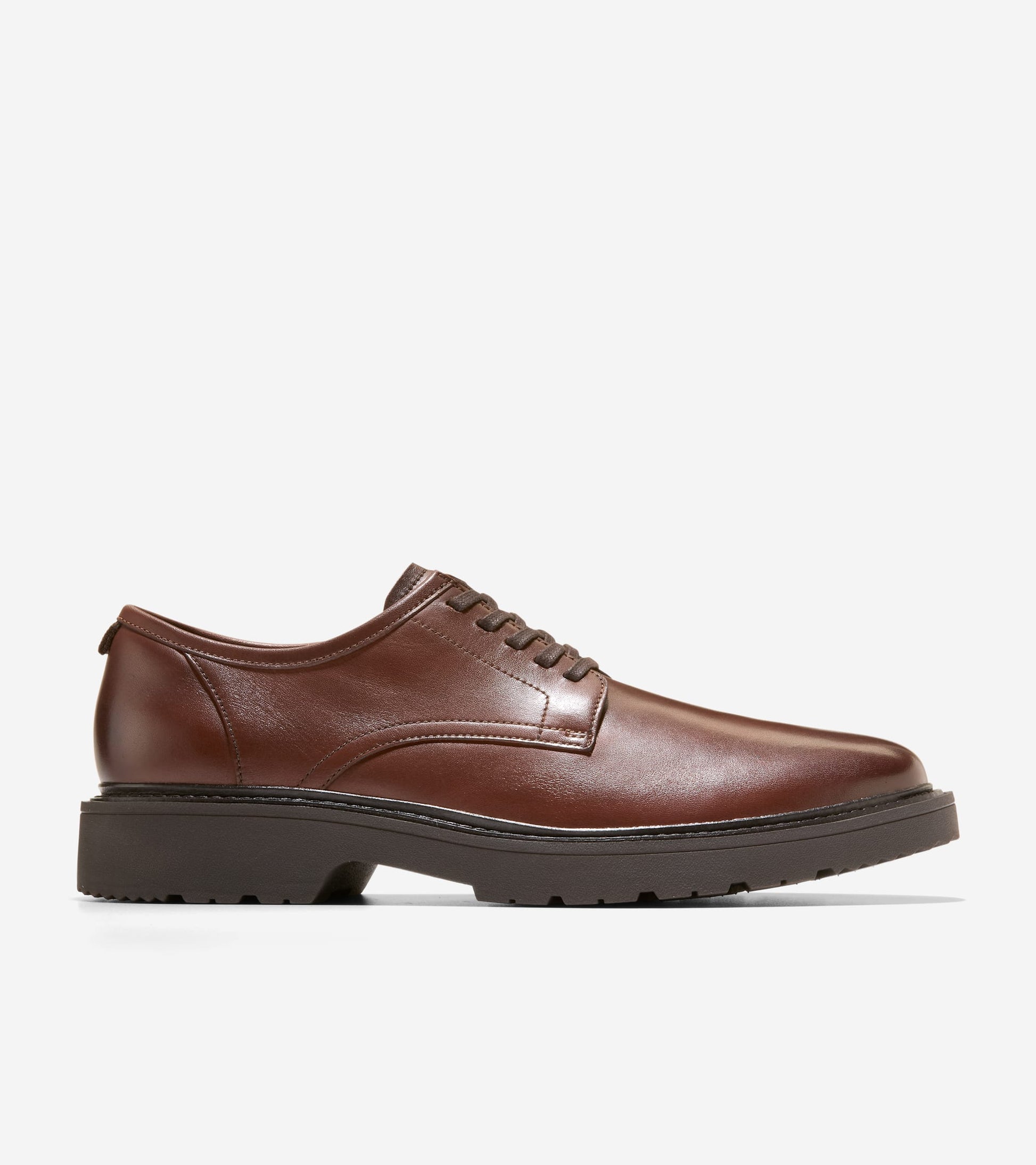 Men's Broome Grand Lug Sole Plain Toe Oxfords-Woodbury-Java