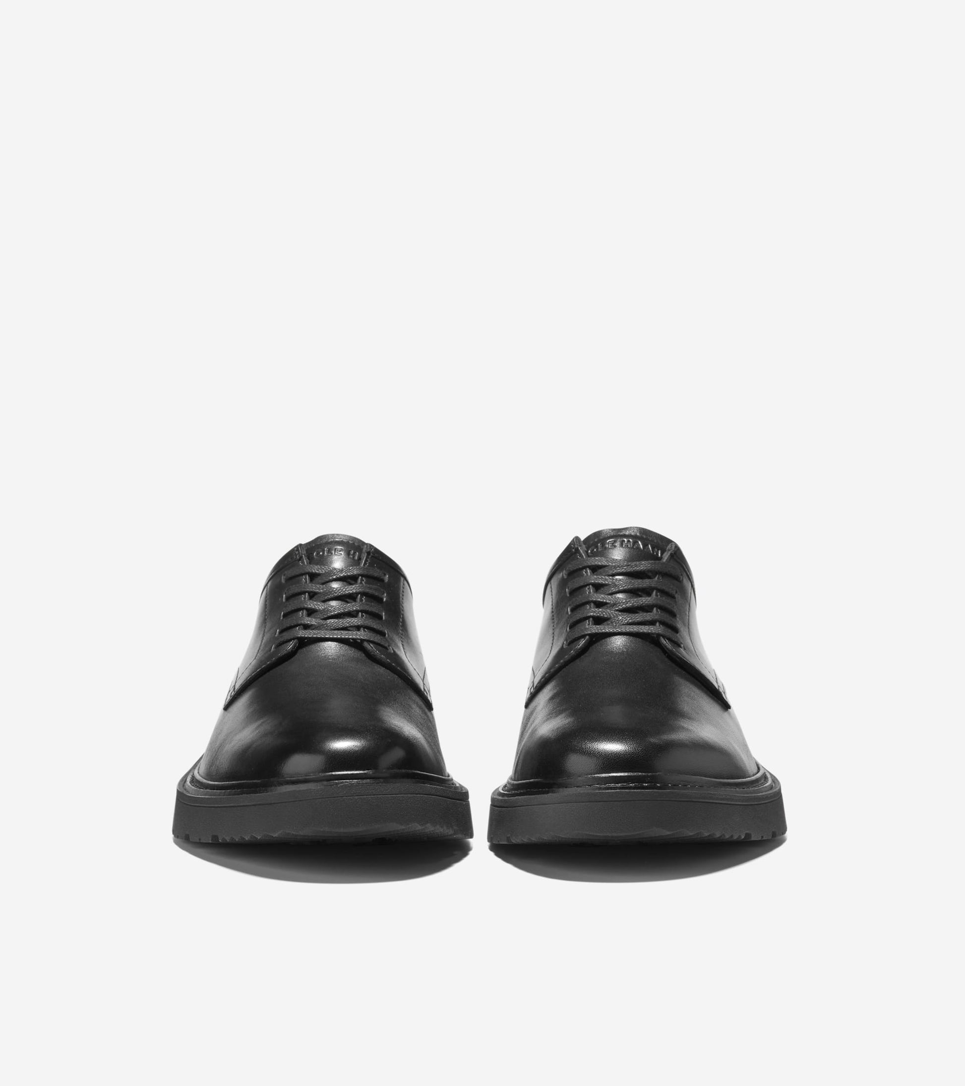 Men's Broome Grand Lug Sole Plain Toe Oxfords-Black
