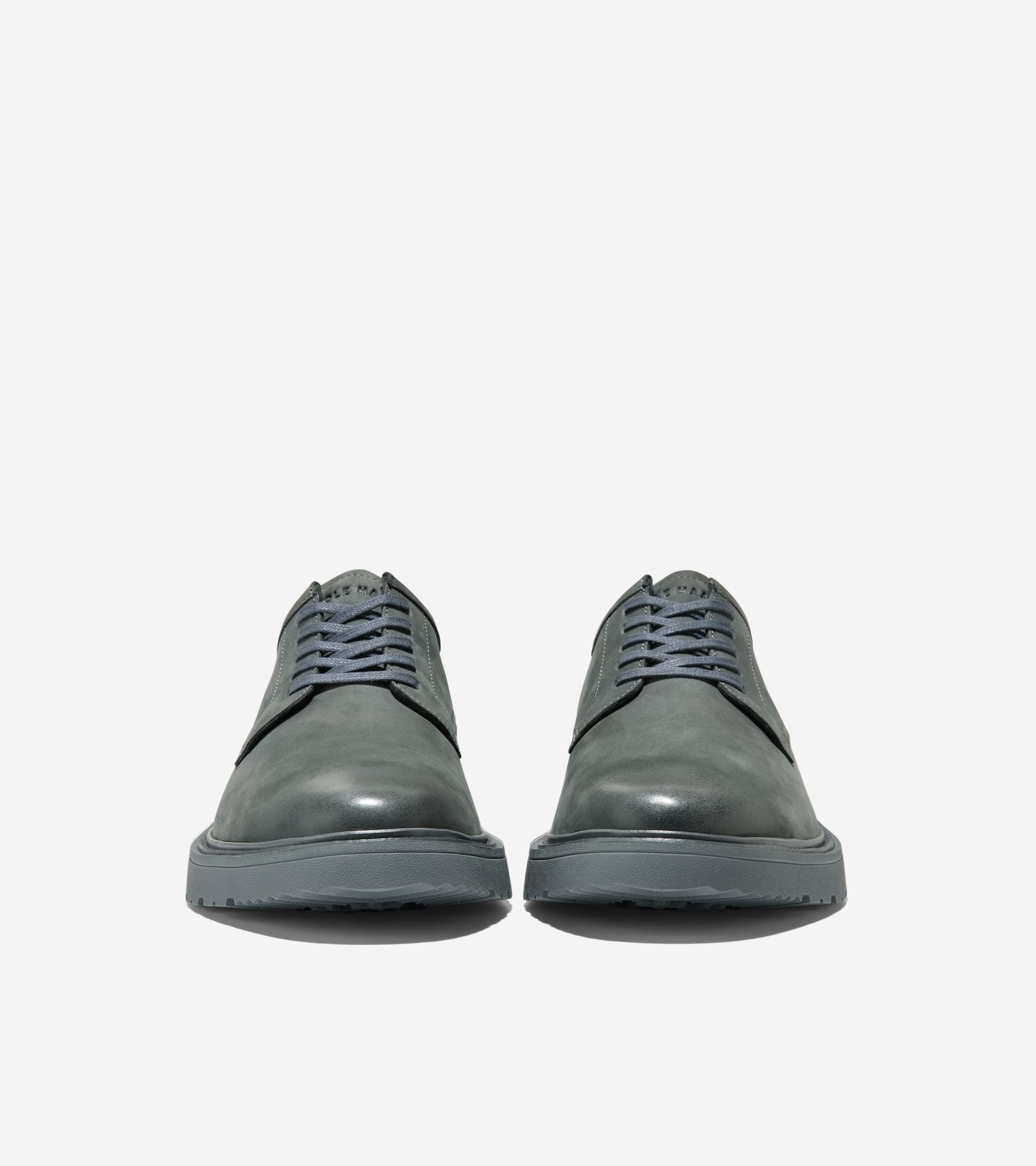 Men's Broome Grand Lug Sole Plain Toe Oxfords in Grey | Cole Haan