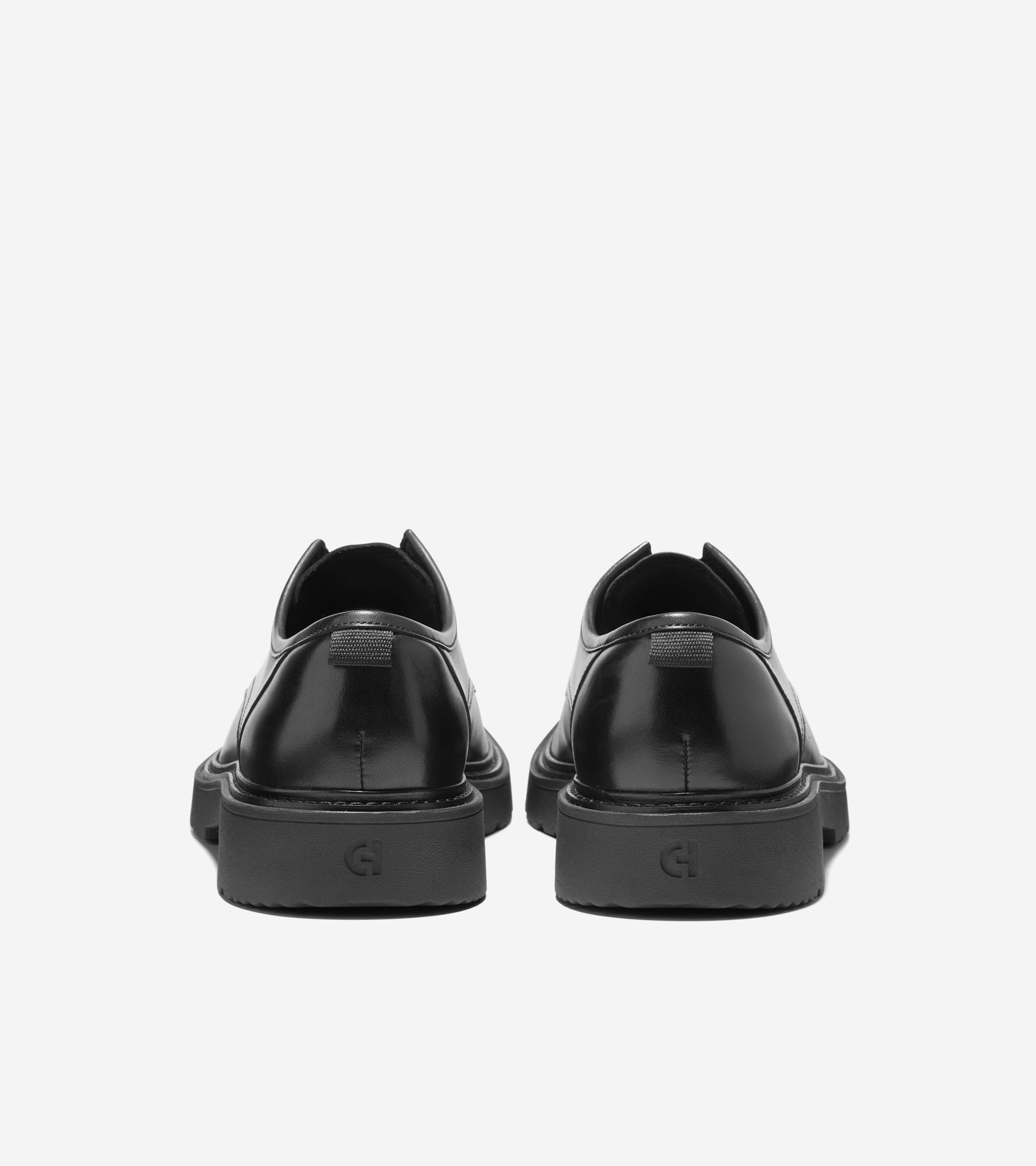Men's Broome Grand Lug Sole Plain Toe Oxfords-Black
