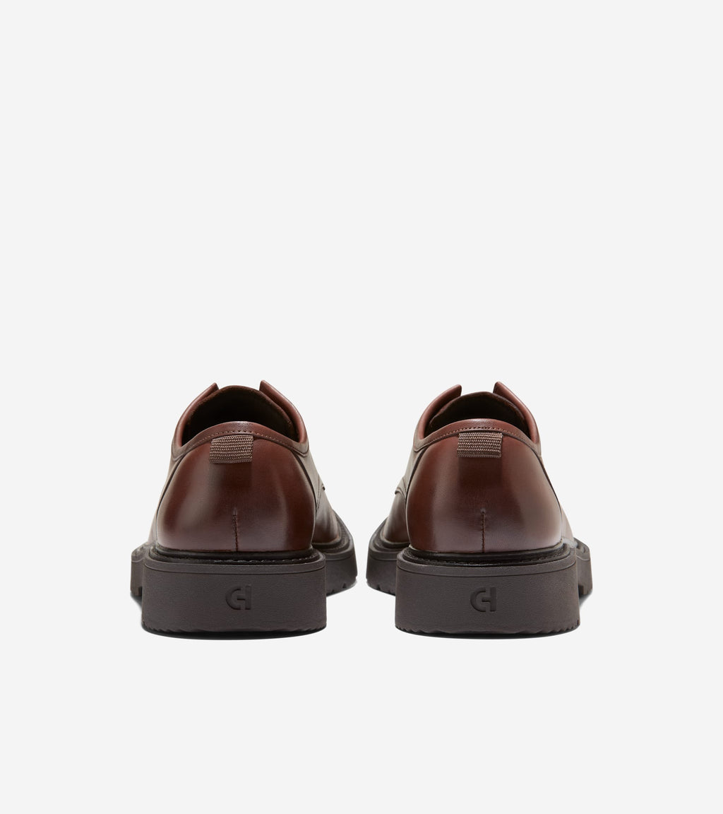 Men's Broome Grand Lug Sole Plain Toe Oxfords-Woodbury-Java