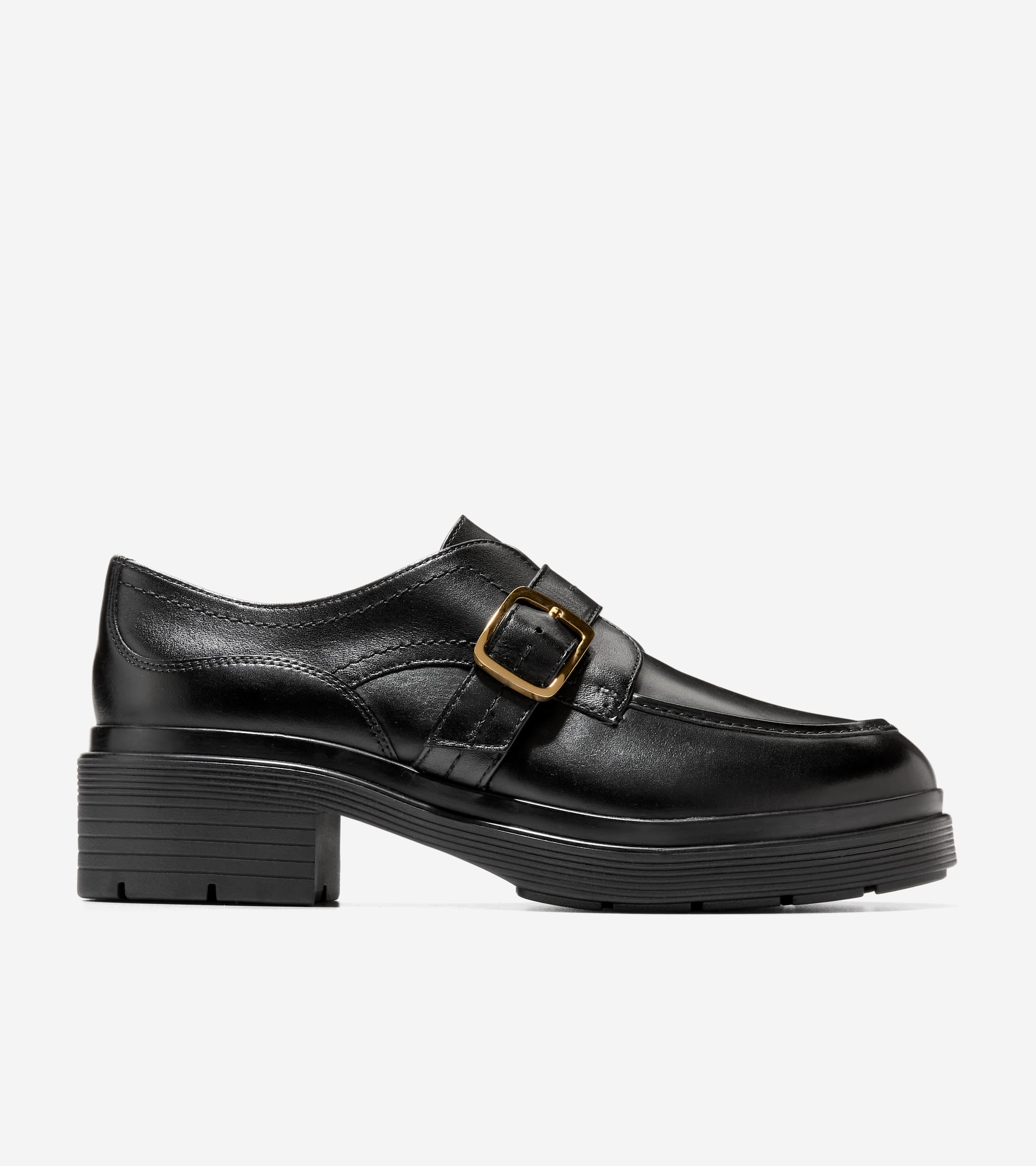 Women's Carlitta Monk Strap Lug Oxfords in Black | Cole Haan