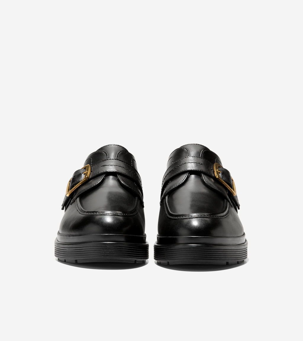 Women's Carlitta Monk Strap Lug Oxfords-Black