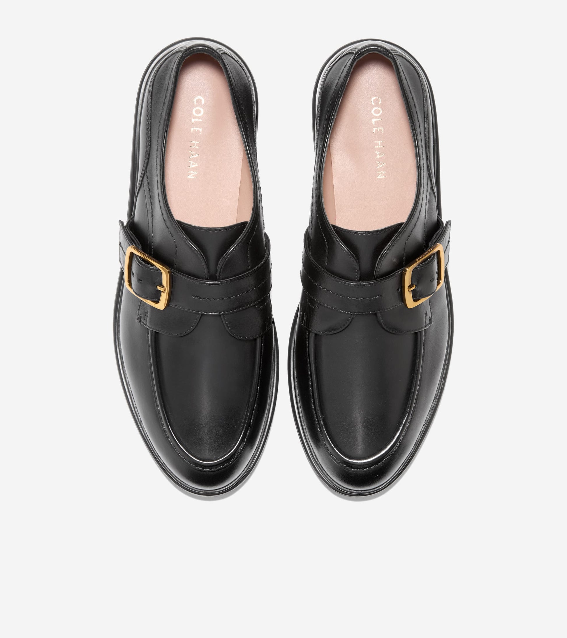 Women's Carlitta Monk Strap Lug Oxfords-Black