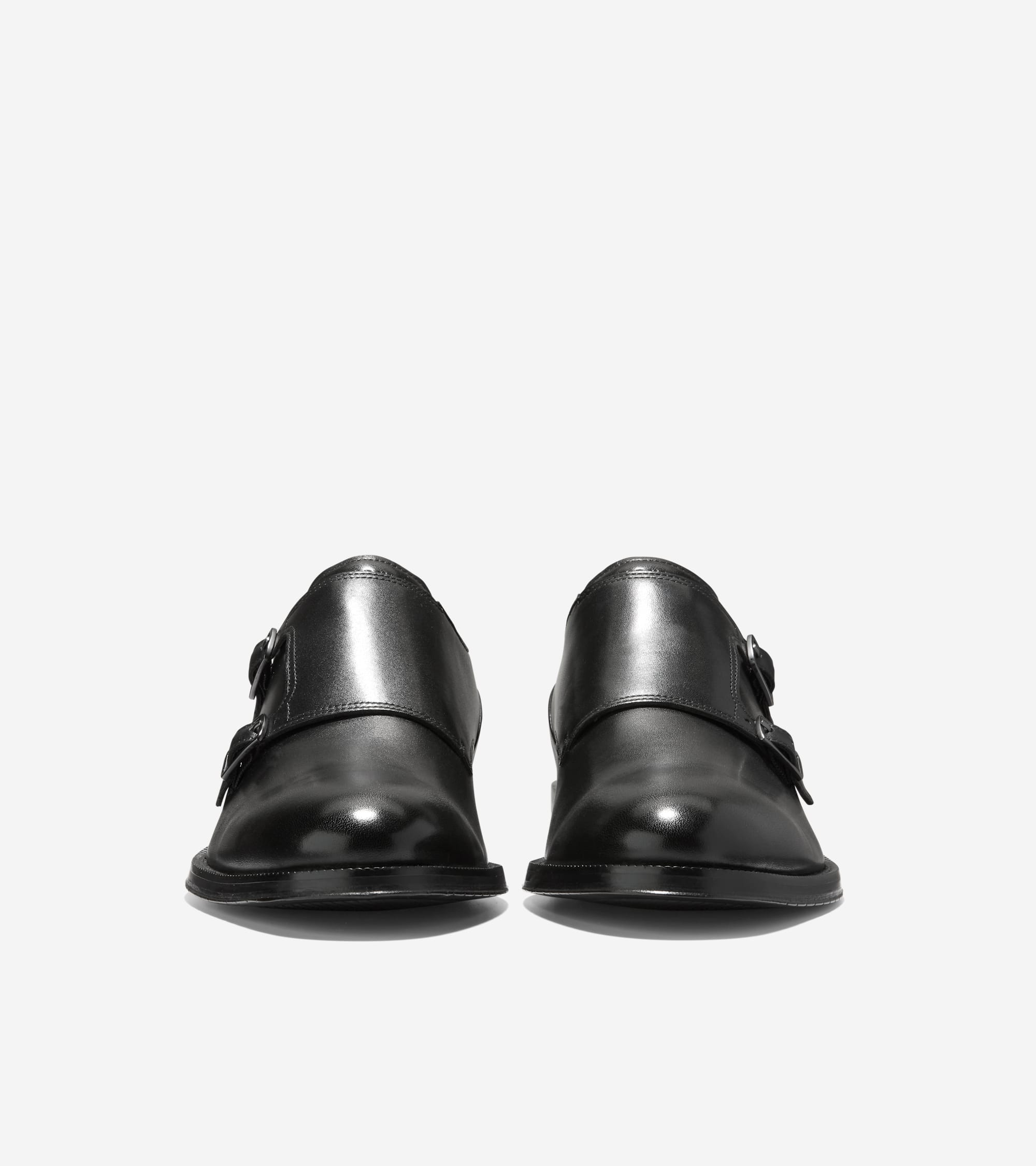 Men's Carnegie Monk Strap Shoes in Black | Cole Haan