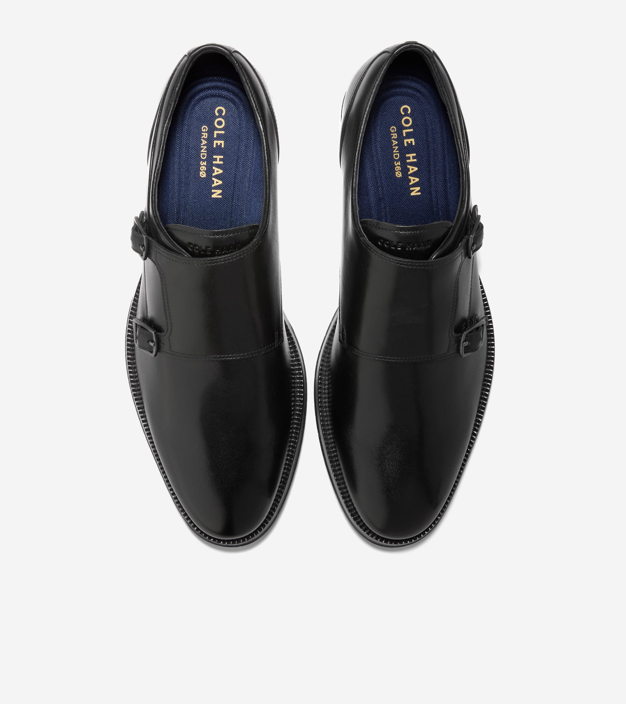 Men's Carnegie Monk Strap Shoes in Black | Cole Haan