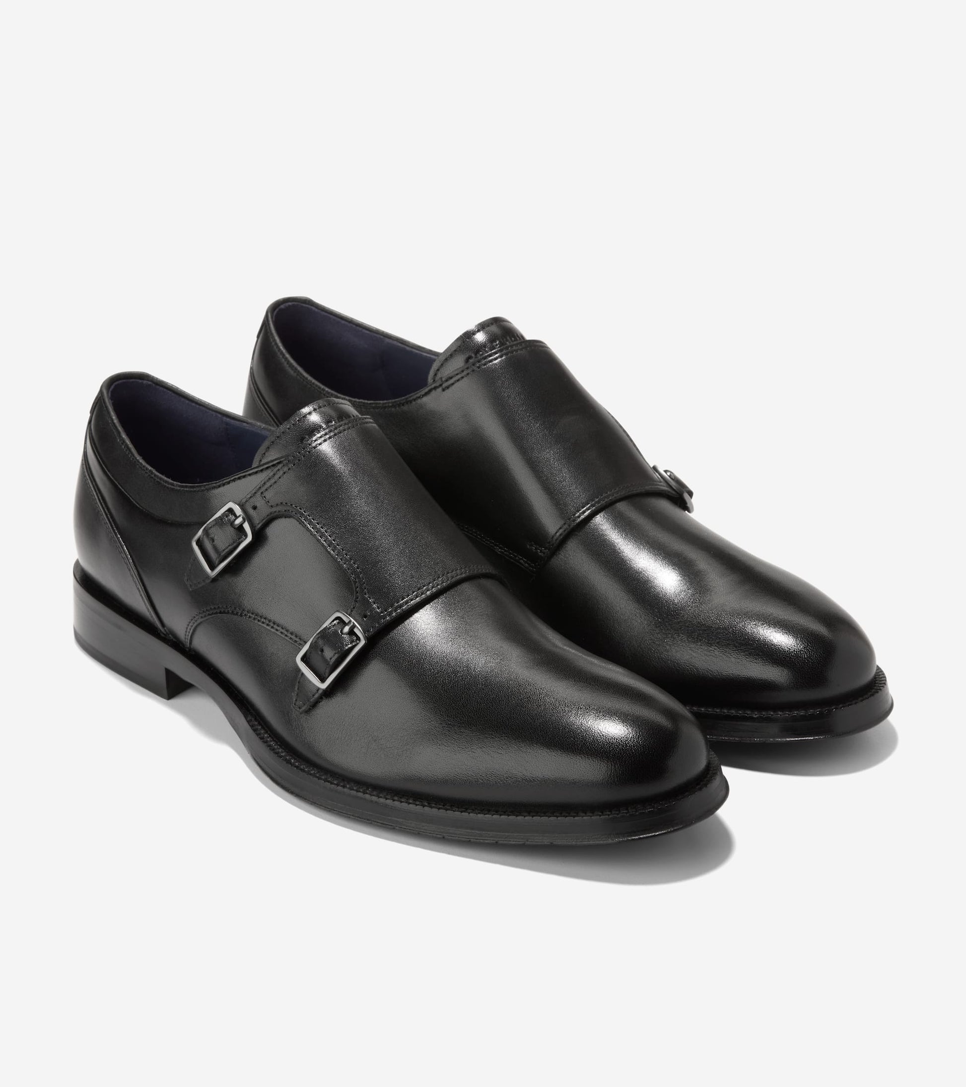 Men's Carnegie Monk Strap Shoes-Black