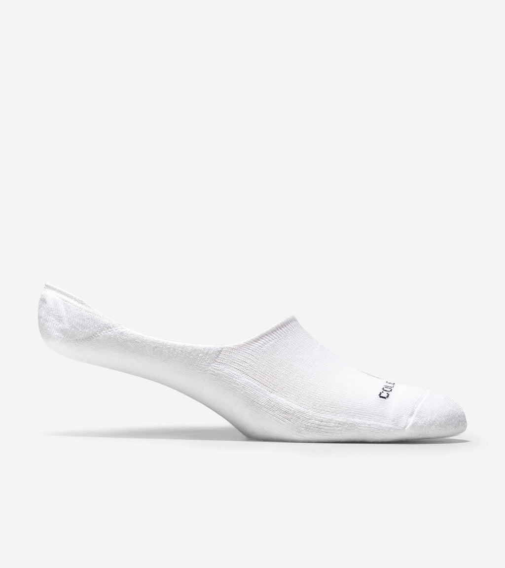 Men's Casual Cushion Sock Liner – 2 Pack-White-Grey Heather