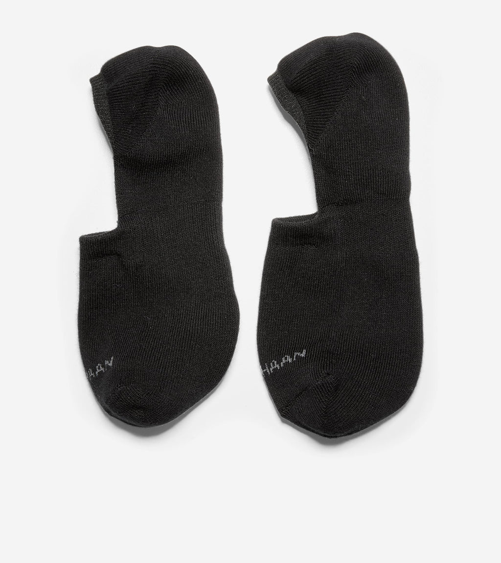 Men's Casual Cushion Sock Liner – 2 Pack-Black