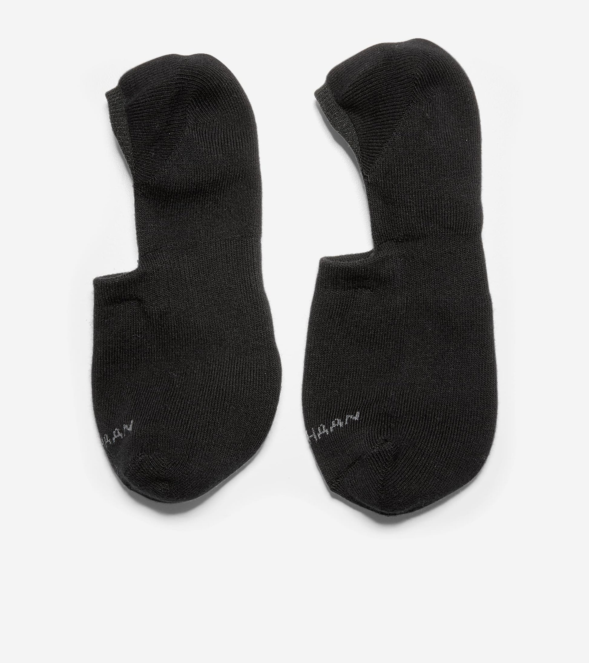 Men's Casual Cushion Sock Liner – 2 Pack-Black