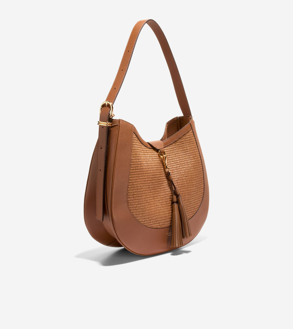 Women's Catarina Large Hobo Bag-Tobacco Straw