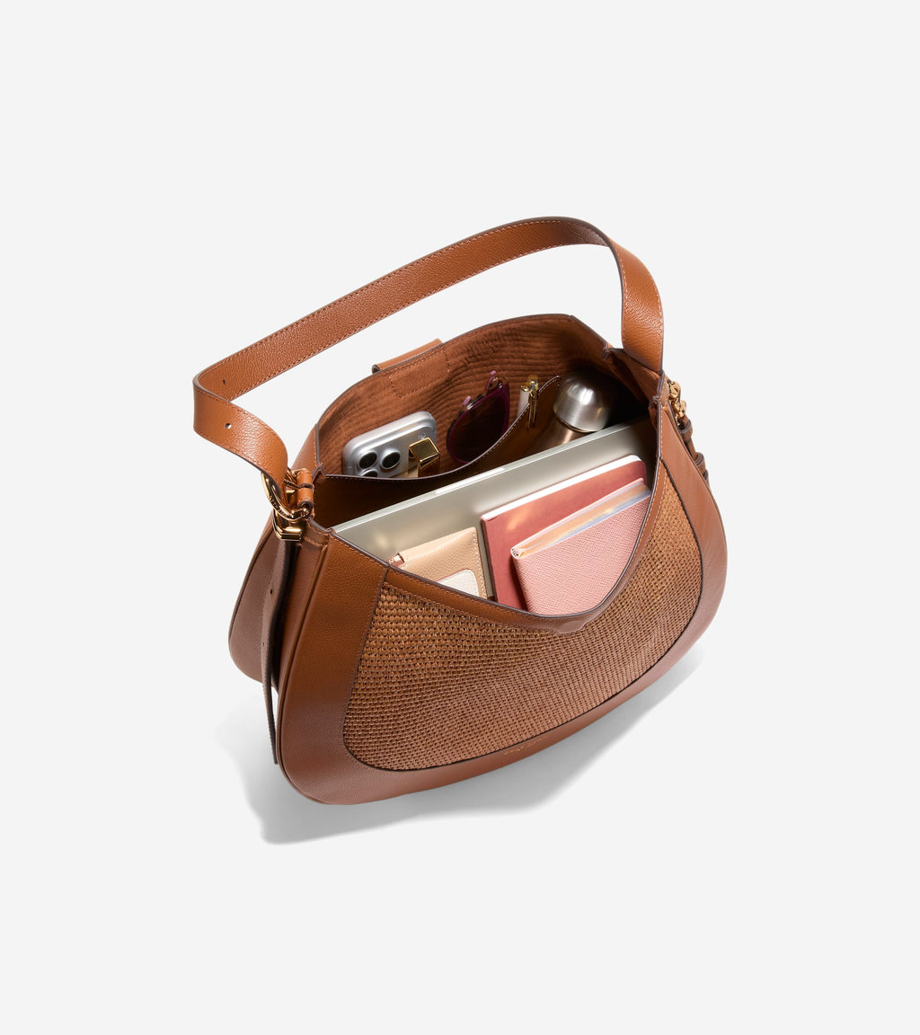 Women's Catarina Large Hobo Bag-Tobacco Straw