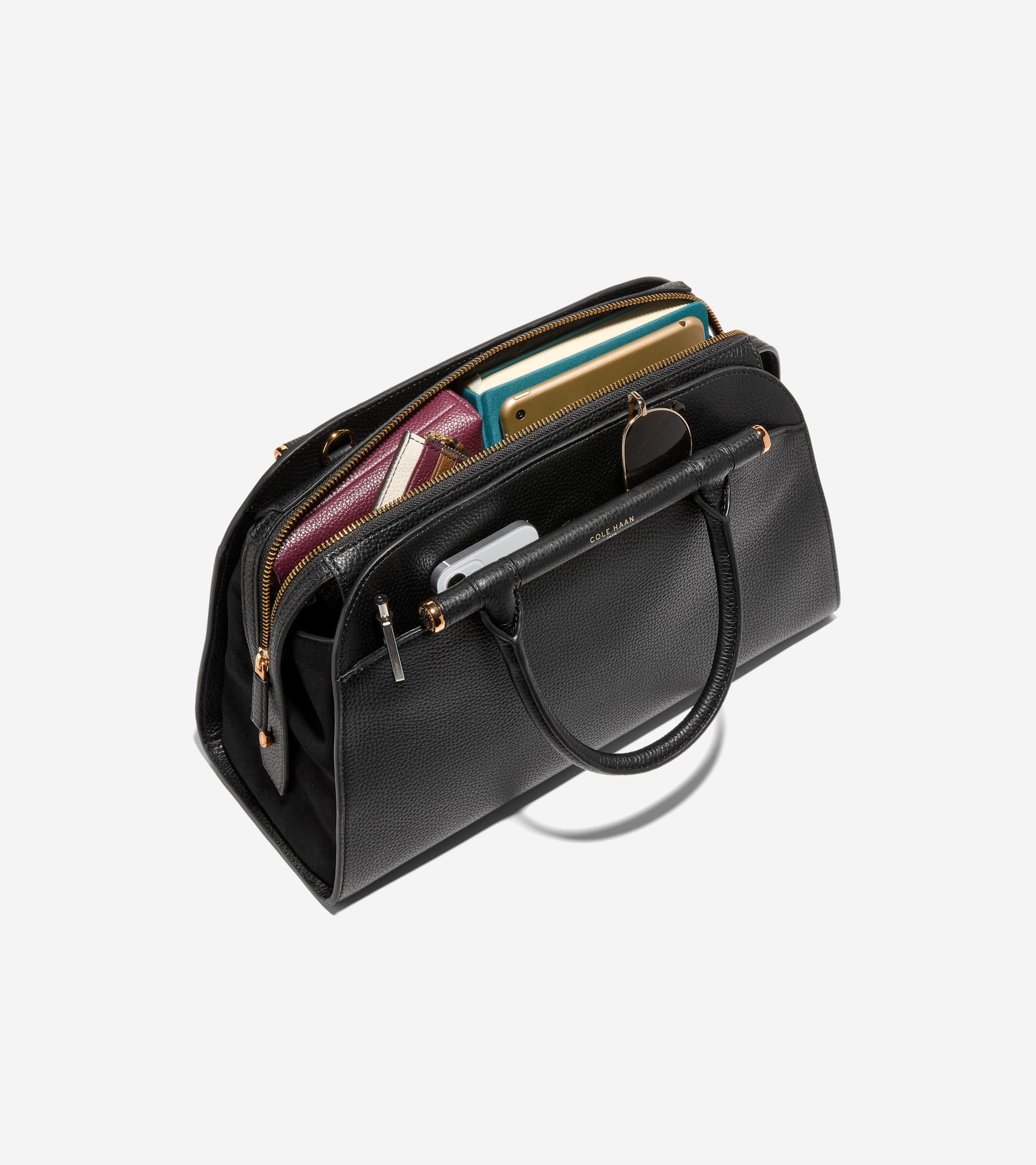 Women's Catherine Medium Satchel-Black
