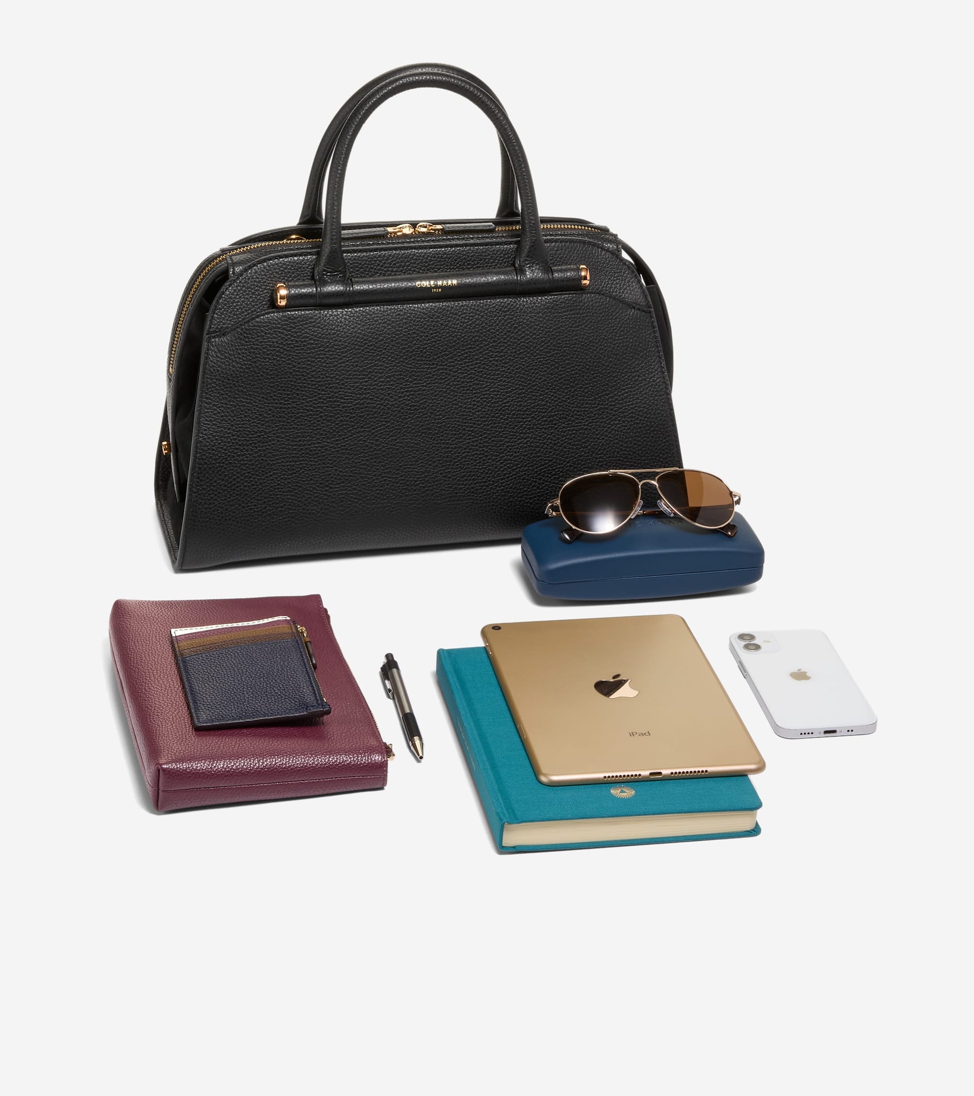Women's Catherine Medium Satchel-Black